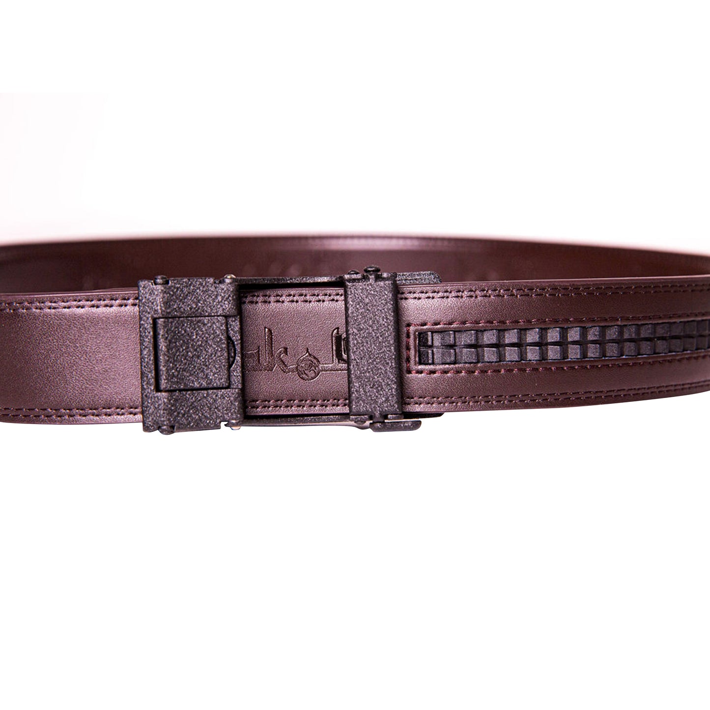 Akobi Logo Slide Lock Leather Belt 2 colors