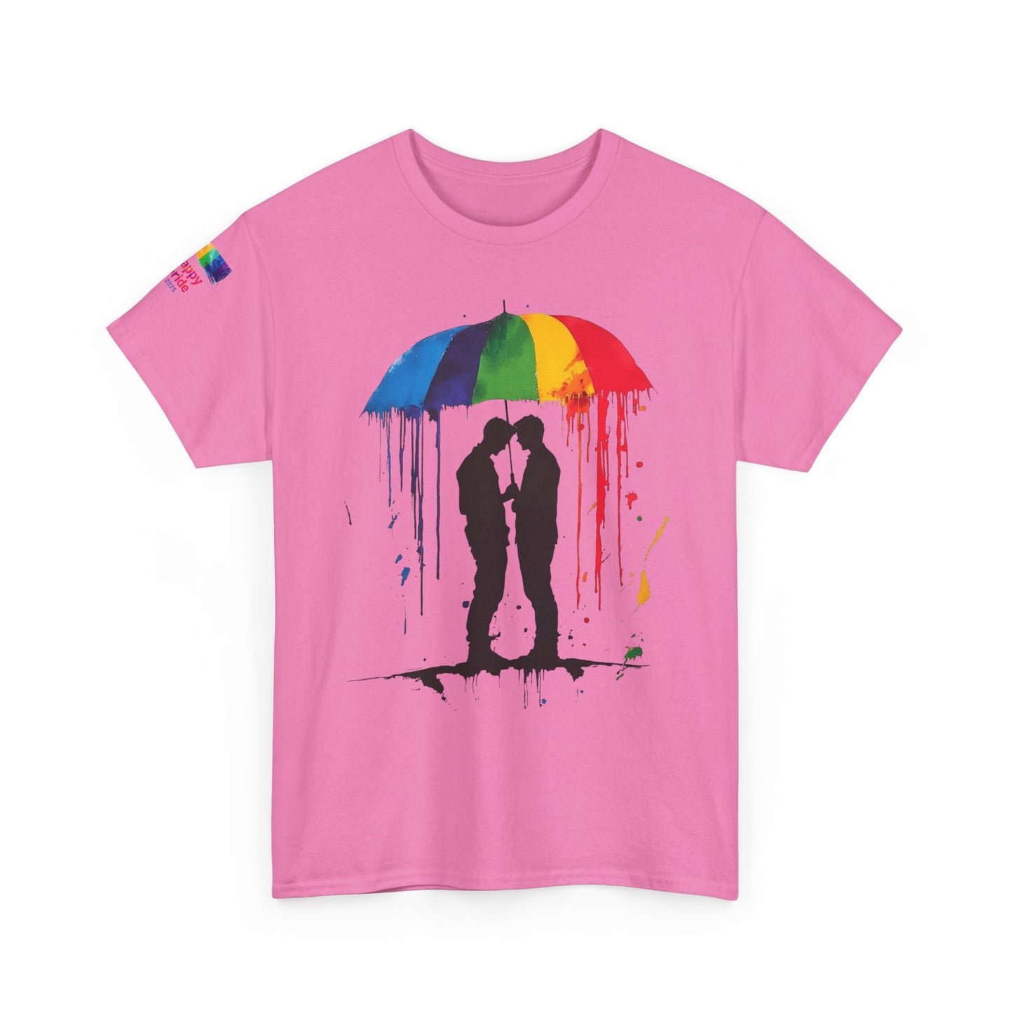 Pride Love Drip Tee – Men's LGBTQ+ Street Art Graphic Shirt