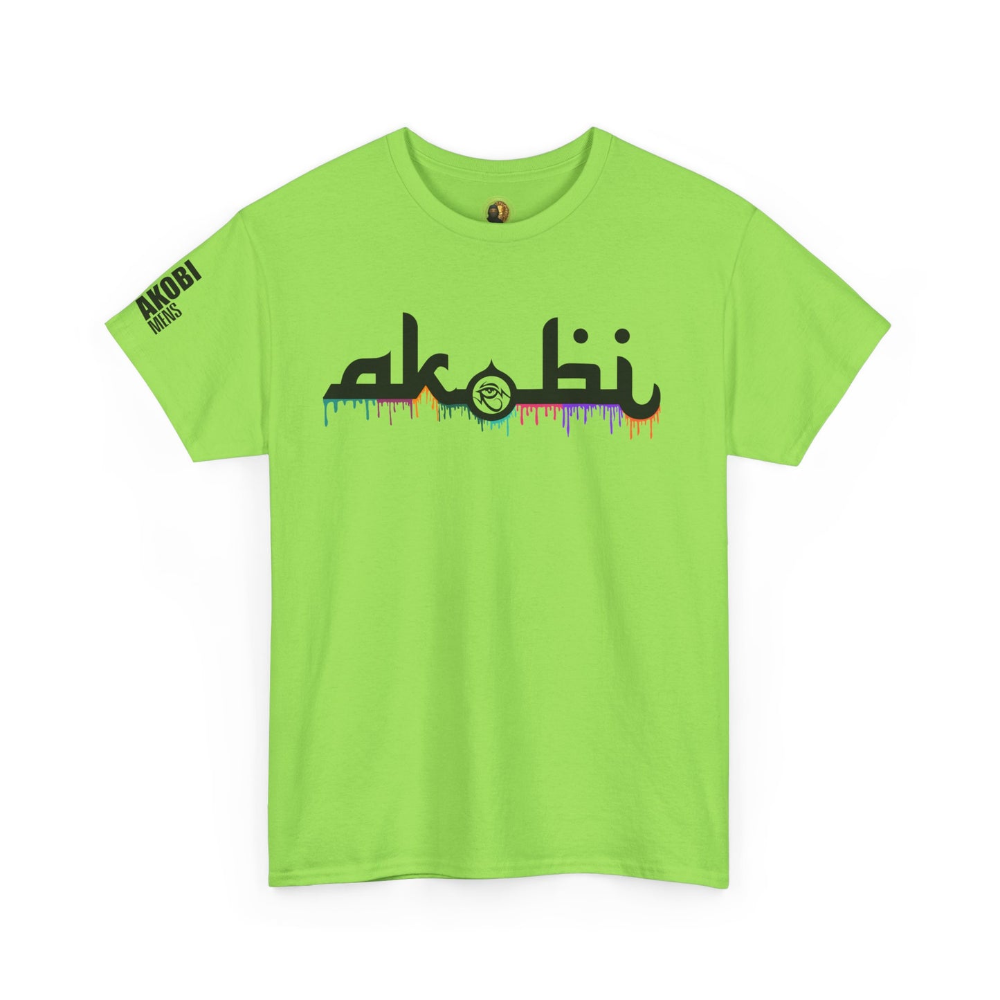 Akobi Signature Logo Paint Drip Tee – Bold, Artistic, Unisex