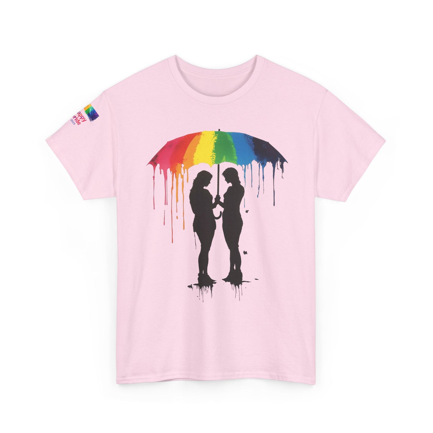 Pride Love Drip Tee – Women’s LGBTQ Street Art Graphic Shirt