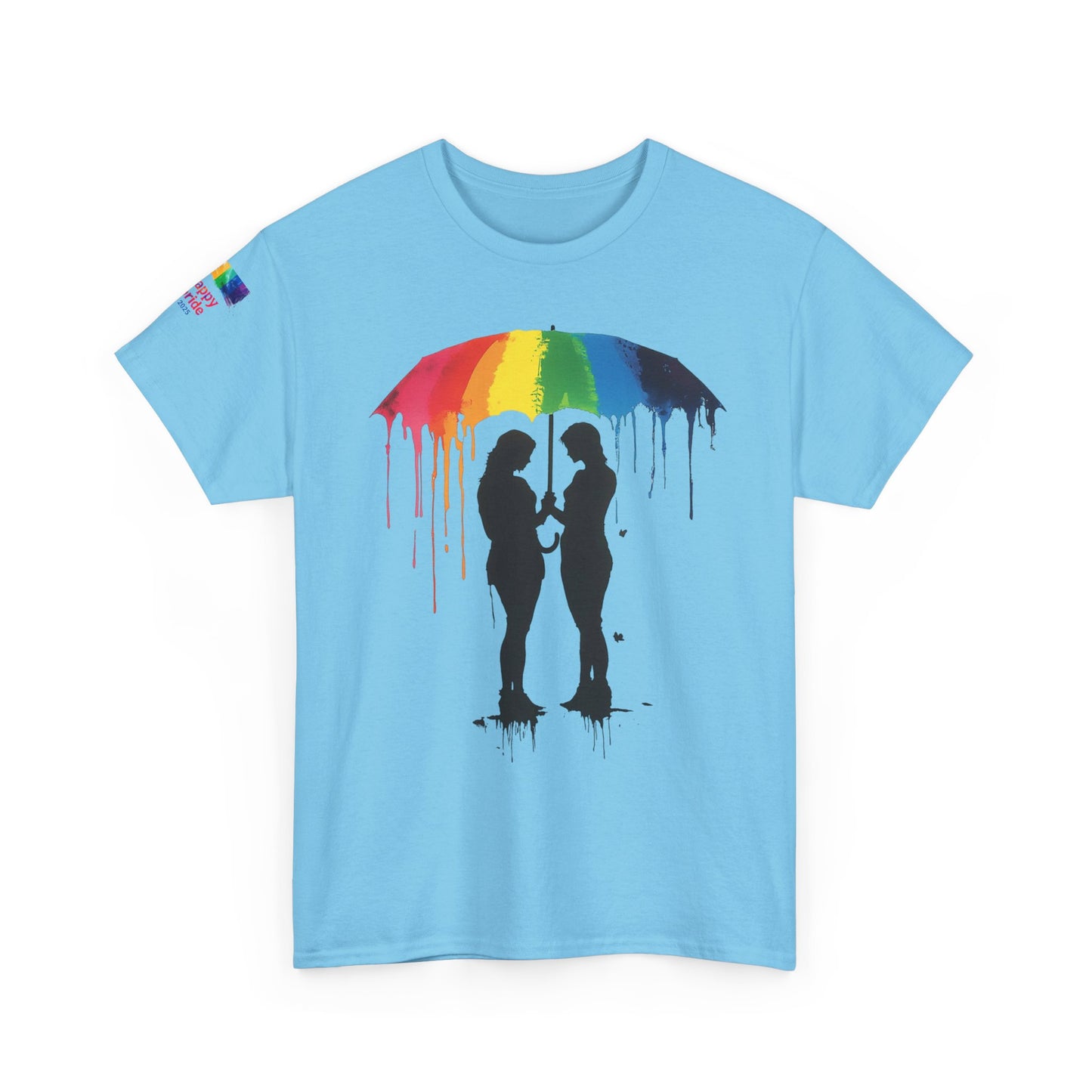 Pride Love Drip Tee – Women’s LGBTQ Street Art Graphic Shirt