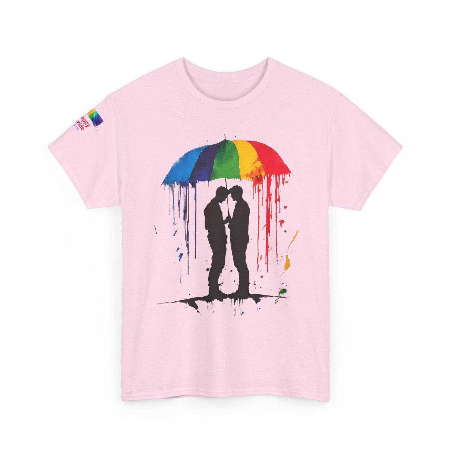 Pride Love Drip Tee – Men's LGBTQ+ Street Art Graphic Shirt