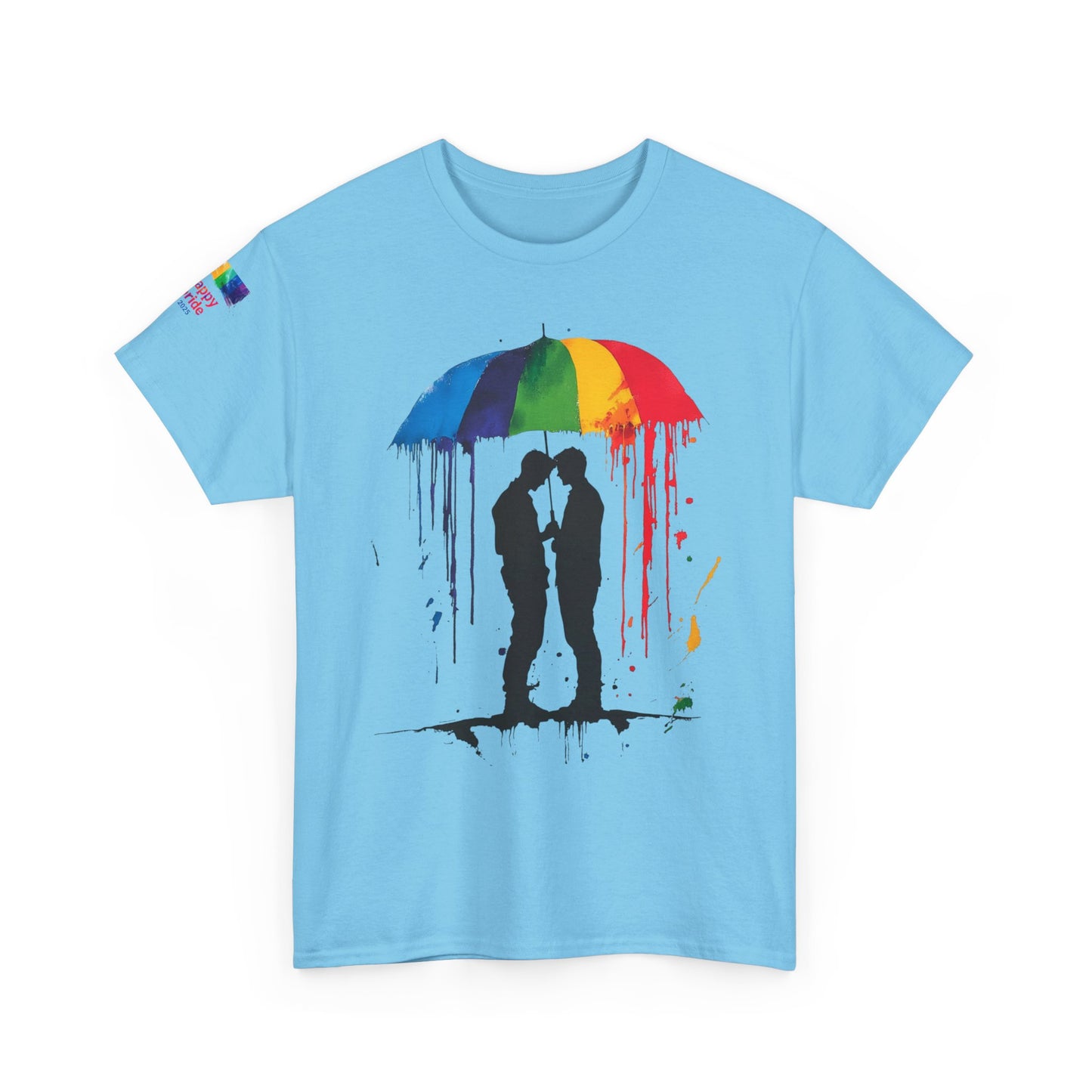 Pride Love Drip Tee – Men's LGBTQ+ Street Art Graphic Shirt