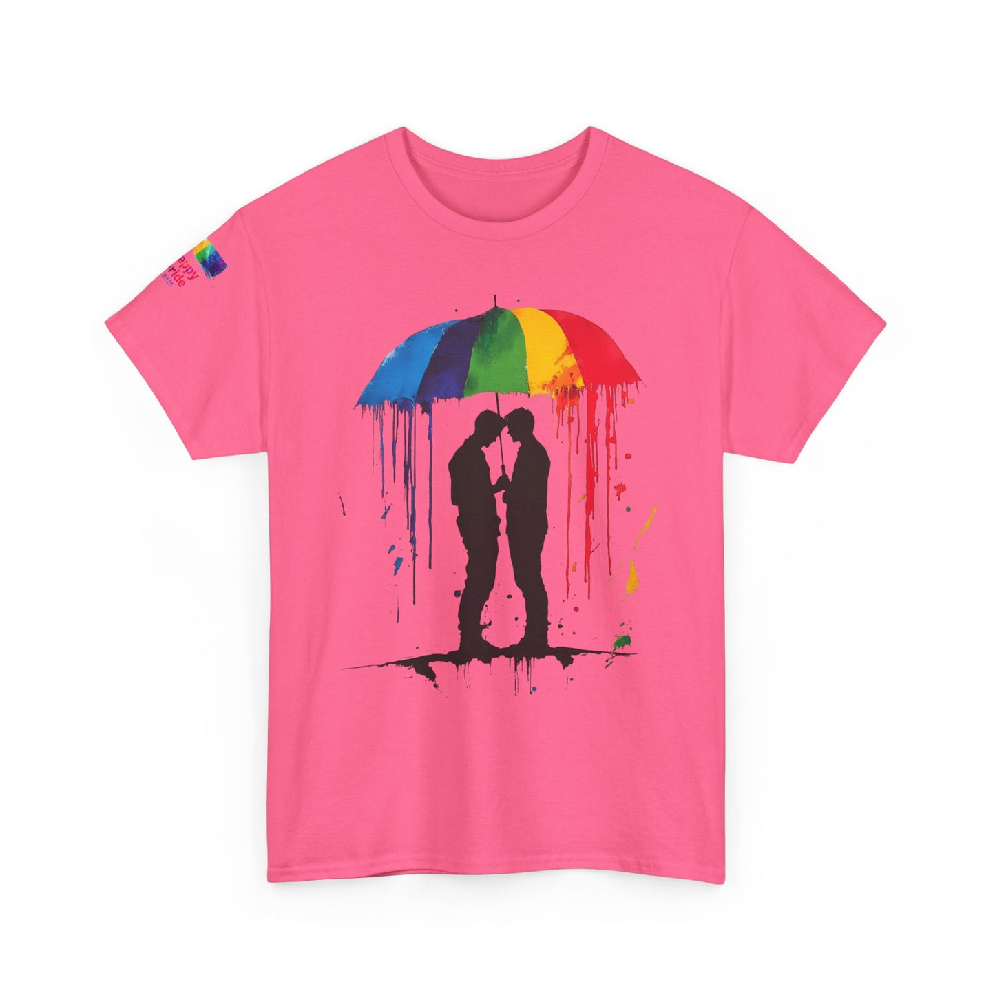 Pride Love Drip Tee – Men's LGBTQ+ Street Art Graphic Shirt