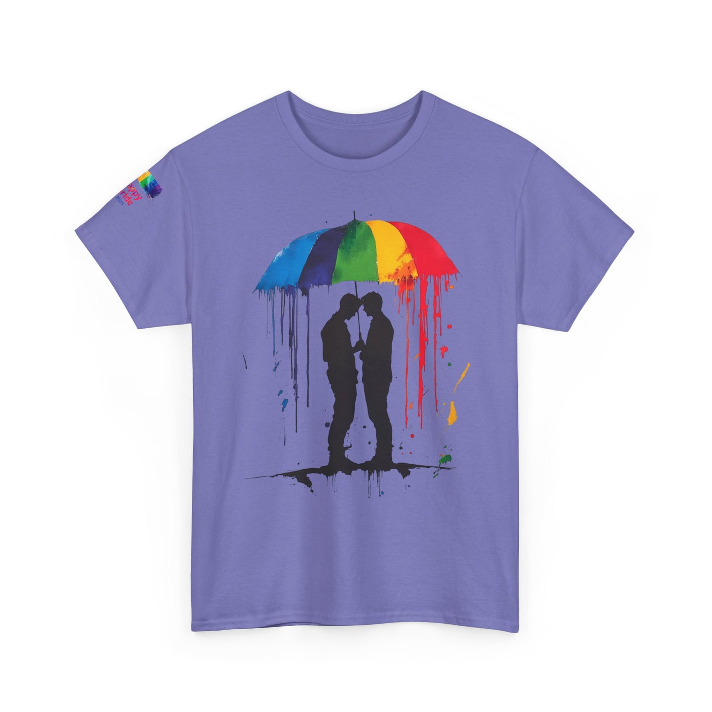 Pride Love Drip Tee – Men's LGBTQ+ Street Art Graphic Shirt