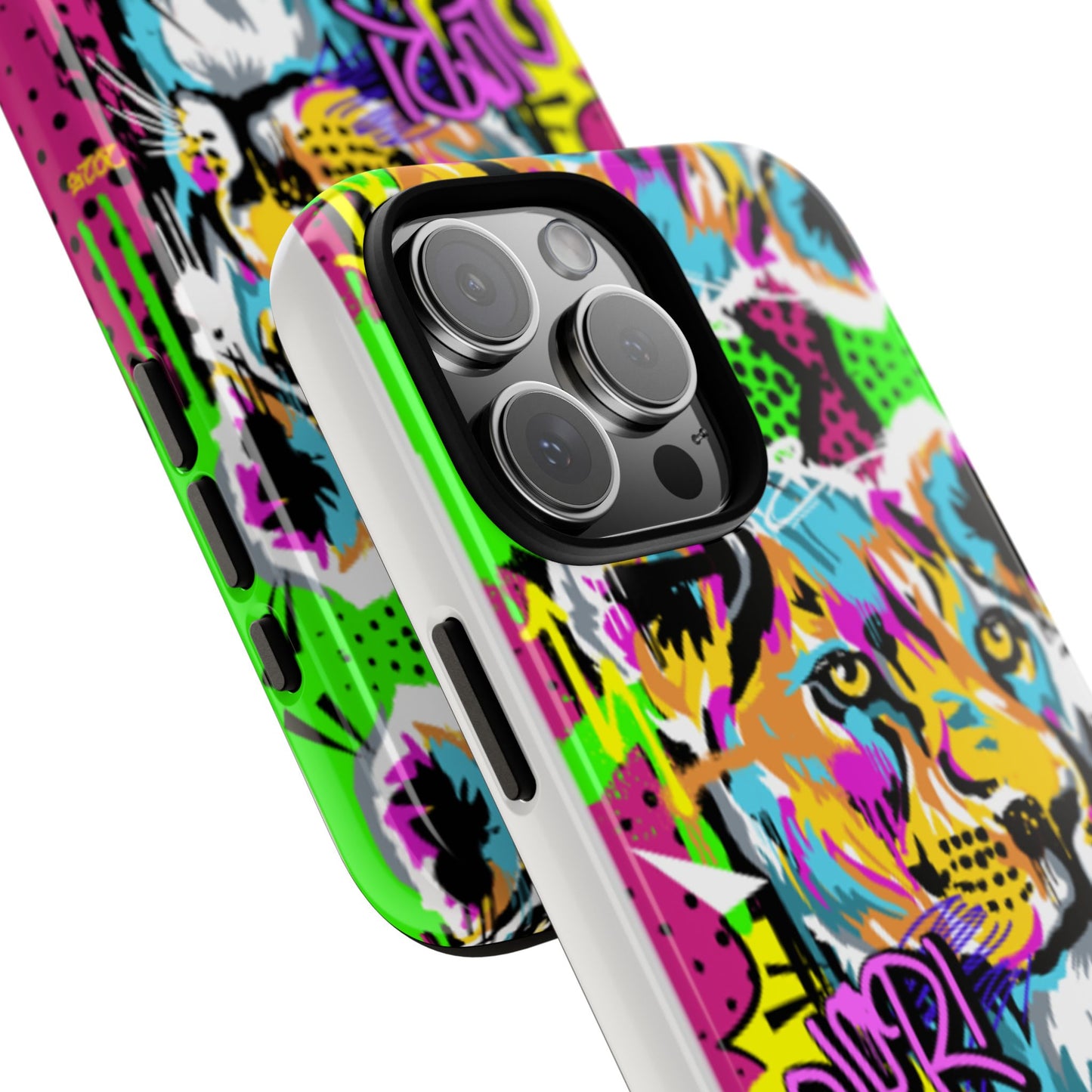 Vibrant Olori Pop Art Lioness Phone Case – iPhone 16 & More Models | Matte or Glossy Finish