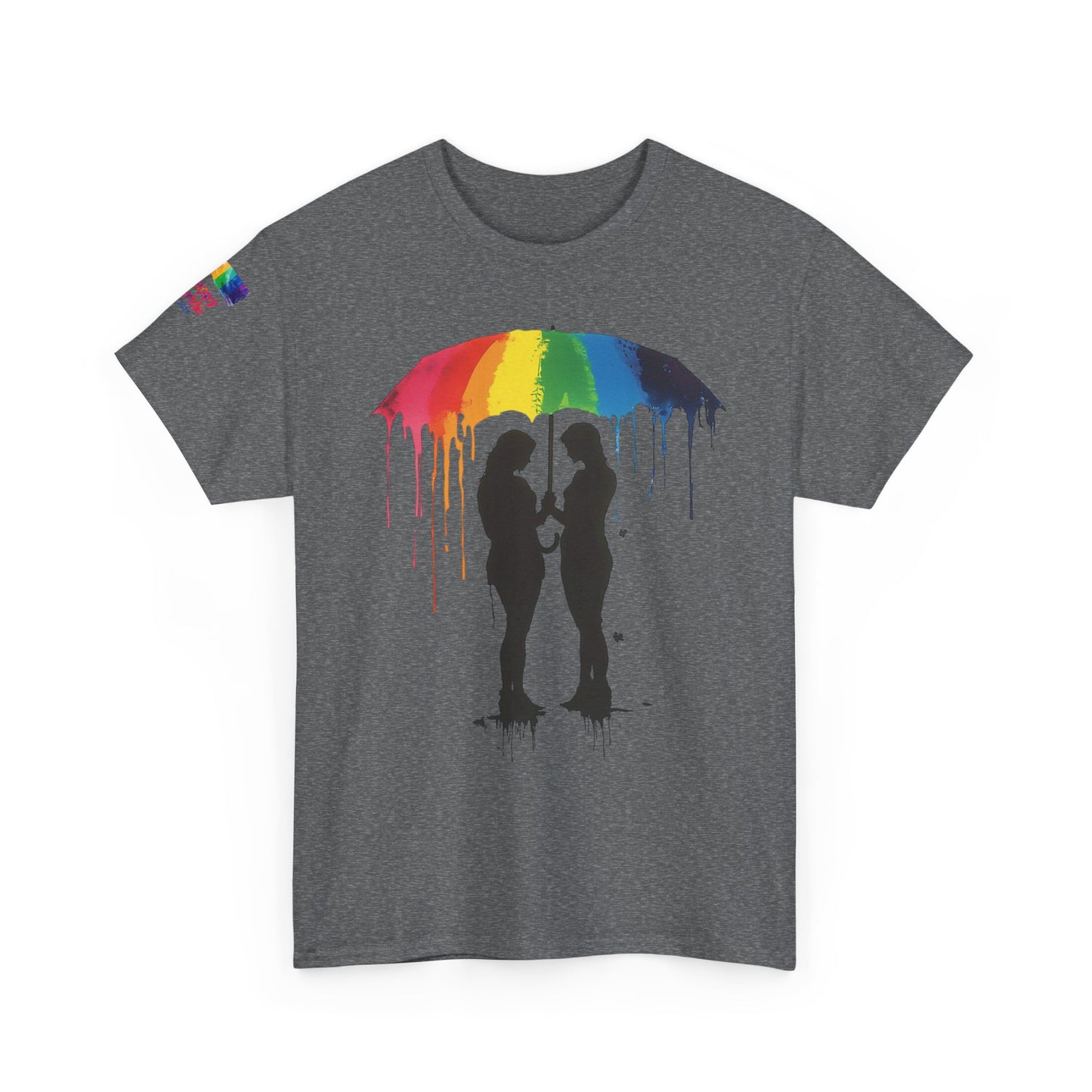 Pride Love Drip Tee – Women’s LGBTQ Street Art Graphic Shirt