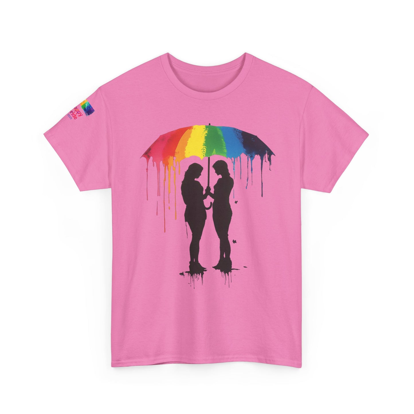 Pride Love Drip Tee – Women’s LGBTQ Street Art Graphic Shirt