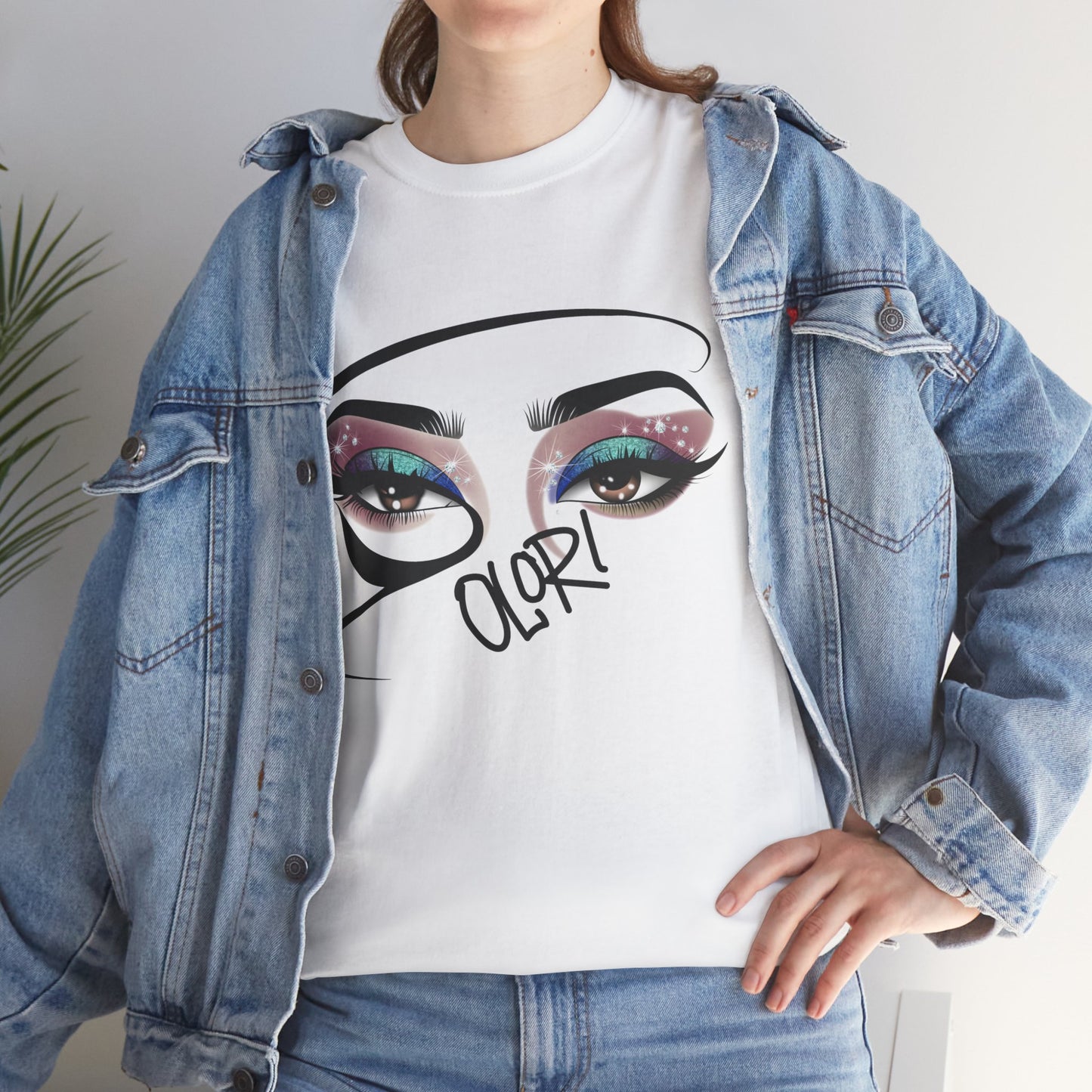 Olori – Glam Eye Graffiti Art Tee for Women