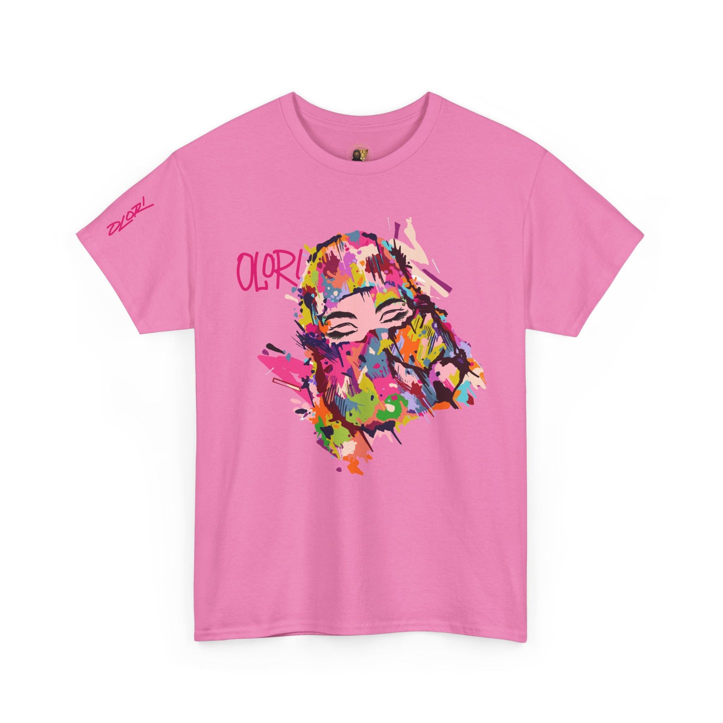 Olori Women's Bright Pop Art T-Shirt – "Veiled Bliss"
