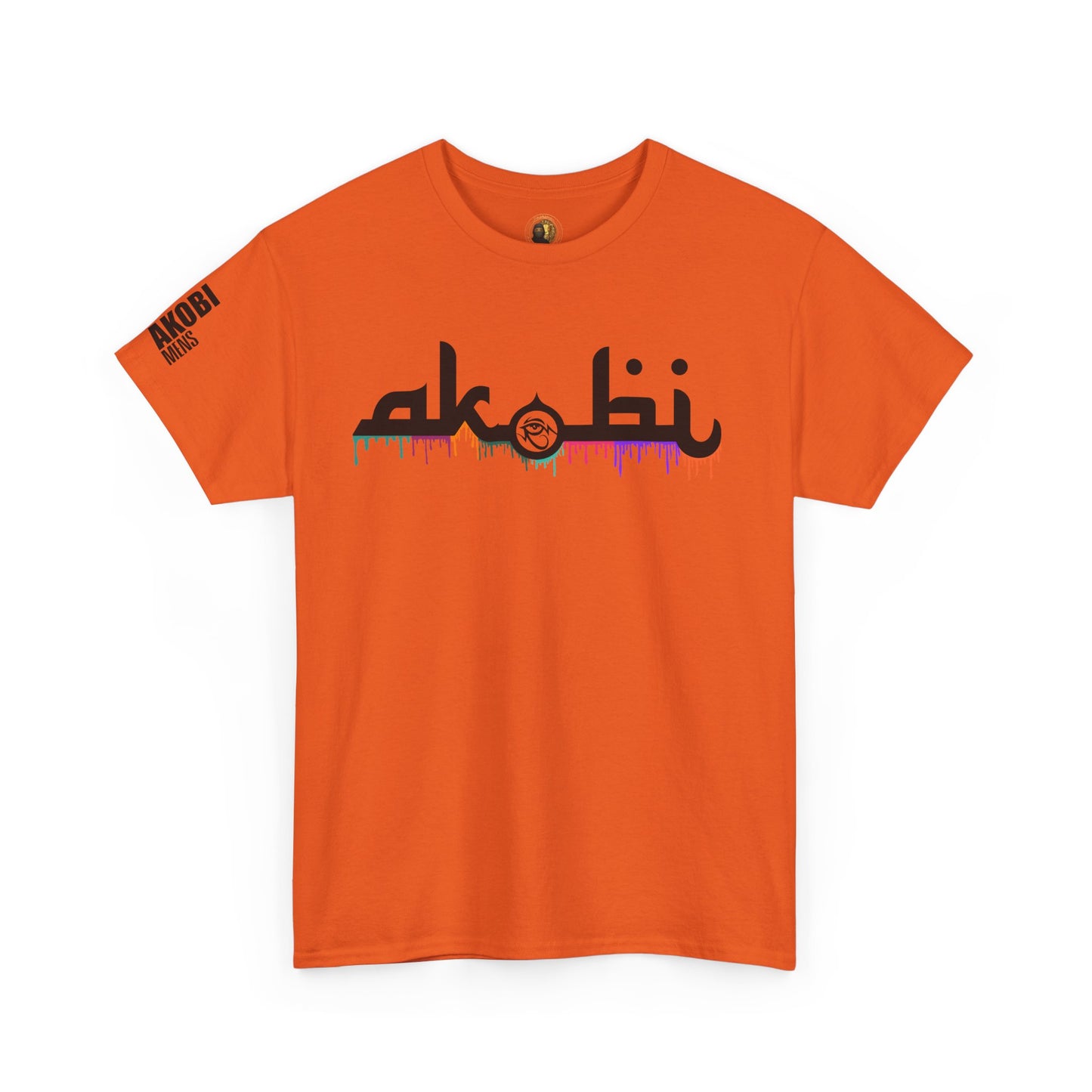 Akobi Signature Logo Paint Drip Tee – Bold, Artistic, Unisex