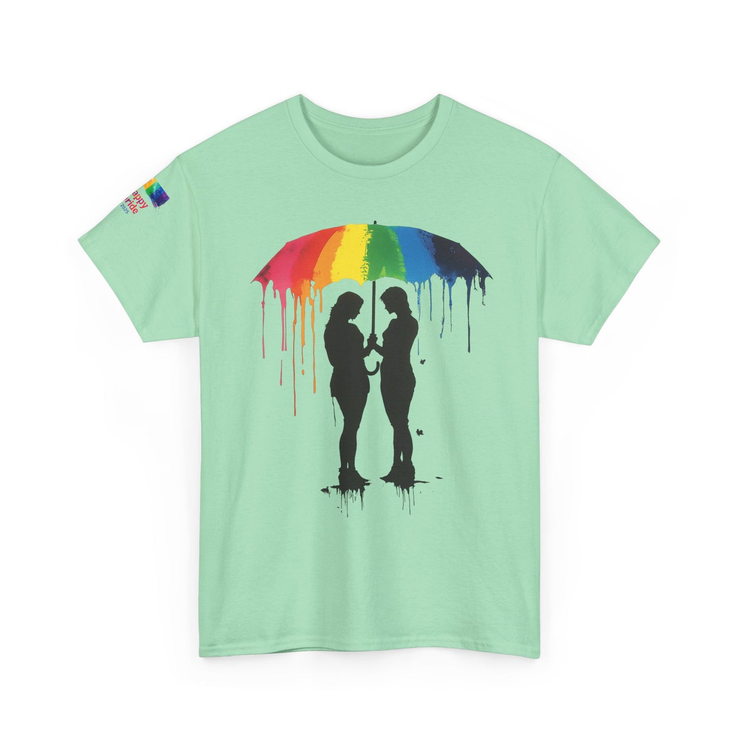 Pride Love Drip Tee – Women’s LGBTQ Street Art Graphic Shirt