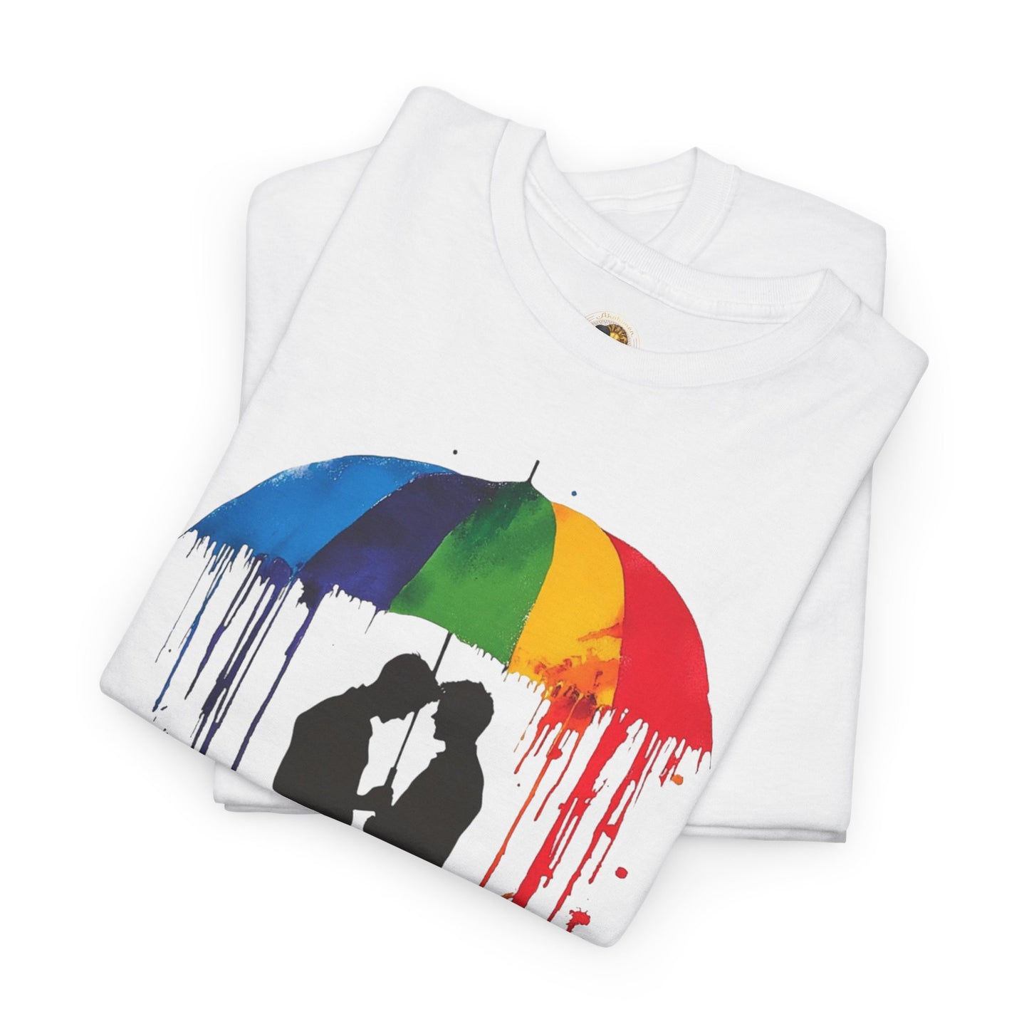 Pride Love Drip Tee – Men's LGBTQ+ Street Art Graphic Shirt