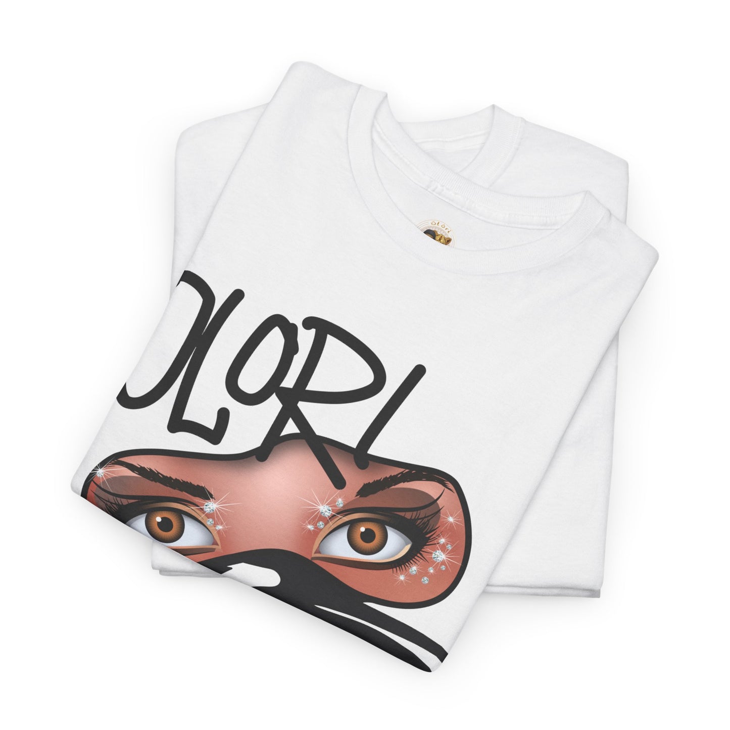 Olori Women's Logo T-Shirt – Veiled Eyes with Empowering Message ..