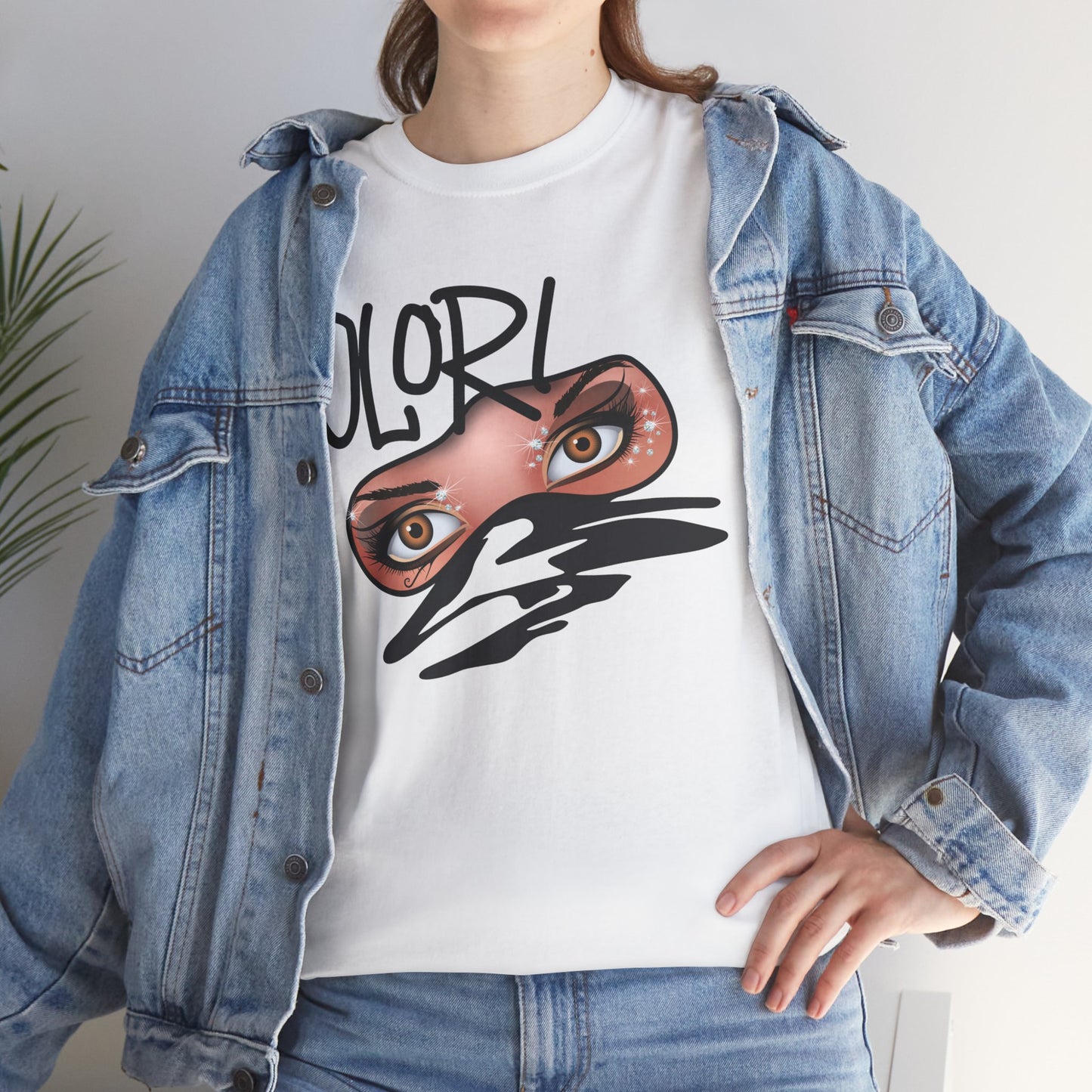 Olori Women's Logo T-Shirt – Veiled Eyes with Empowering Message ..