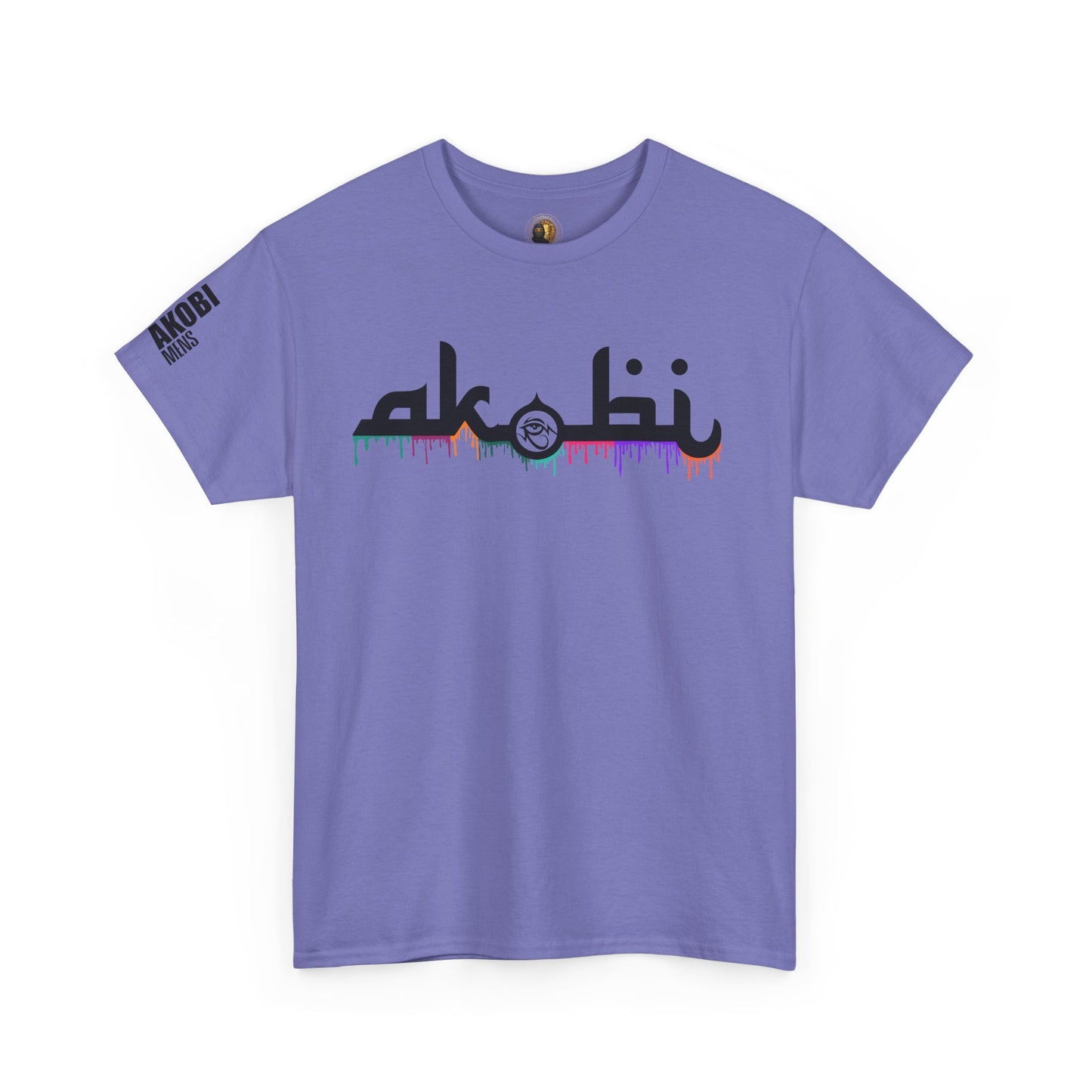 Akobi Signature Logo Paint Drip Tee – Bold, Artistic, Unisex
