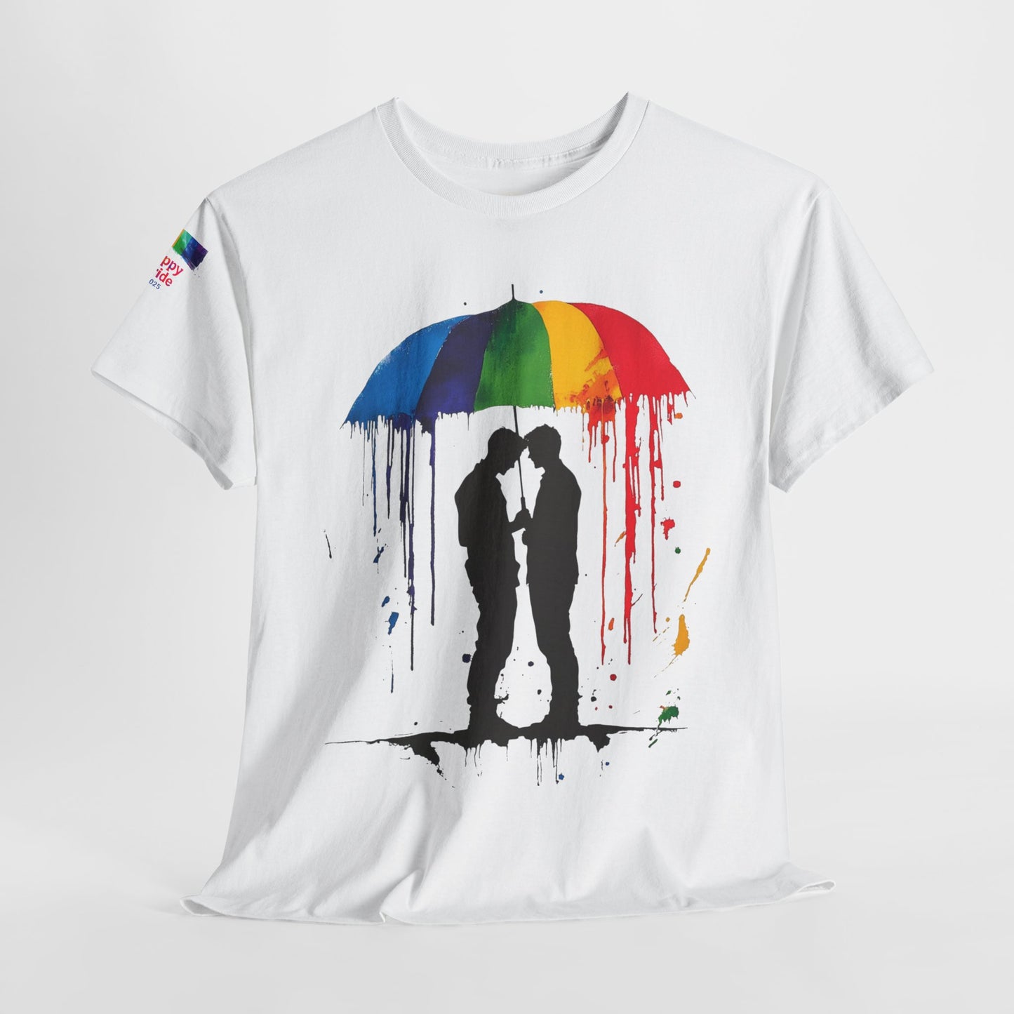 Pride Love Drip Tee – Men's LGBTQ+ Street Art Graphic Shirt