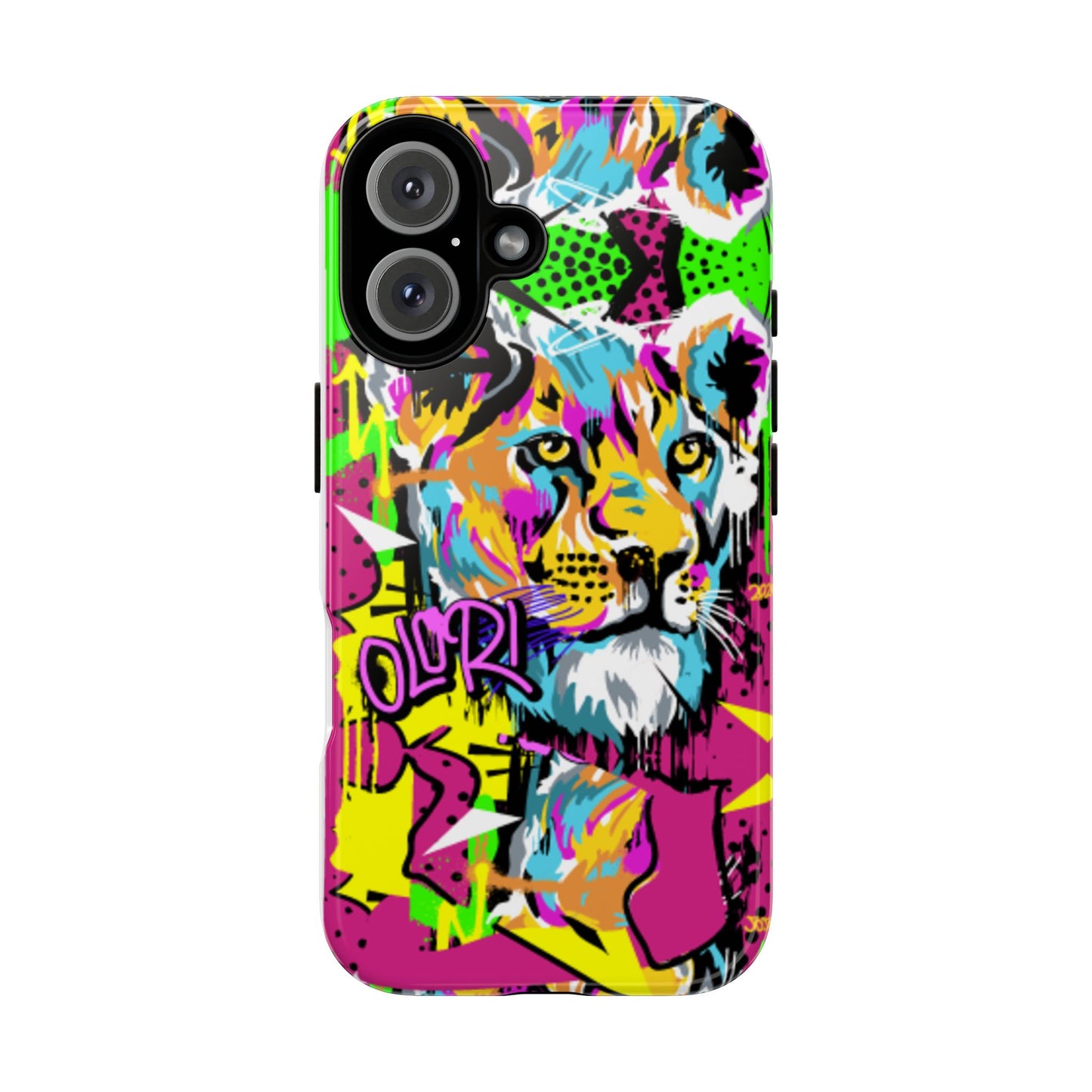 Vibrant Olori Pop Art Lioness Phone Case – iPhone 16 & More Models | Matte or Glossy Finish