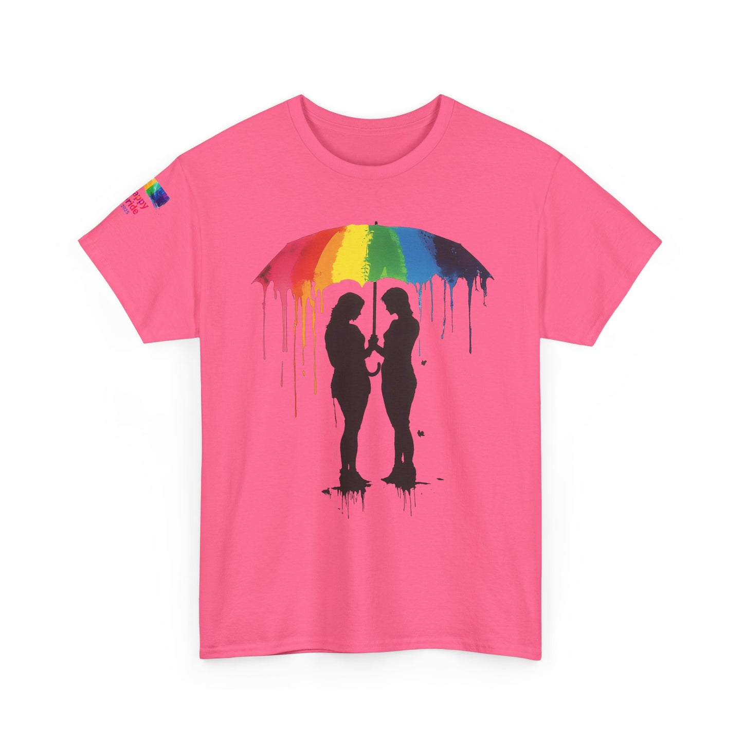 Pride Love Drip Tee – Women’s LGBTQ Street Art Graphic Shirt