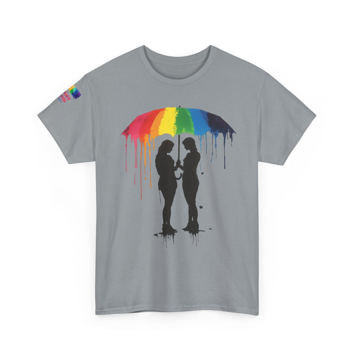Pride Love Drip Tee – Women’s LGBTQ Street Art Graphic Shirt