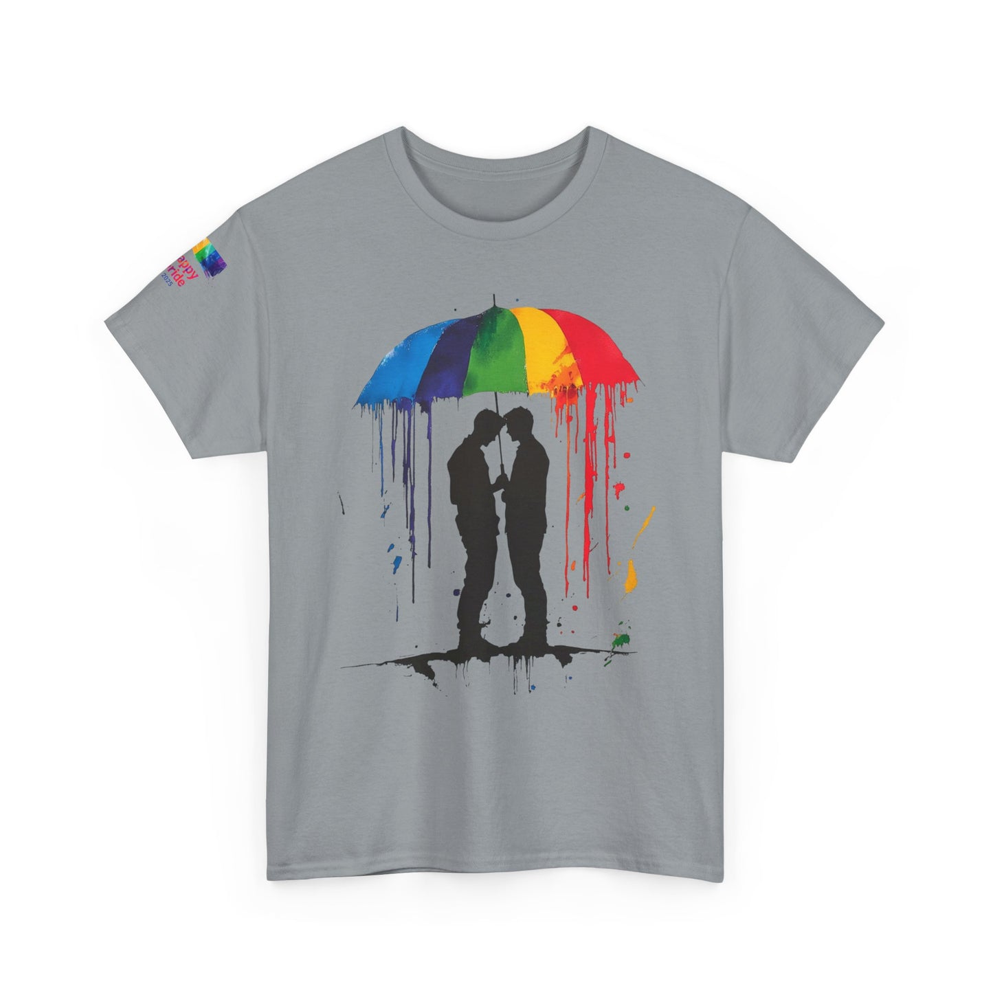 Pride Love Drip Tee – Men's LGBTQ+ Street Art Graphic Shirt
