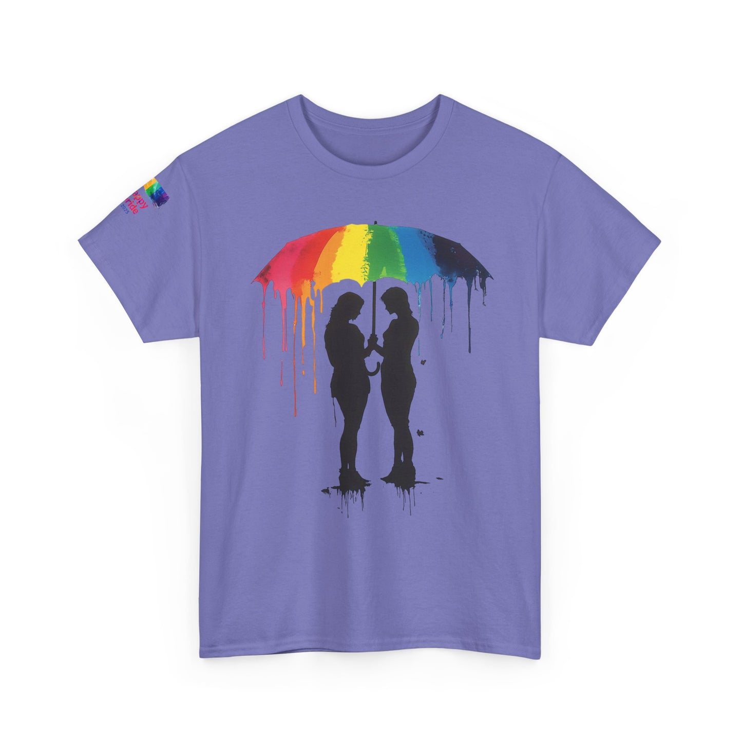 Pride Love Drip Tee – Women’s LGBTQ Street Art Graphic Shirt