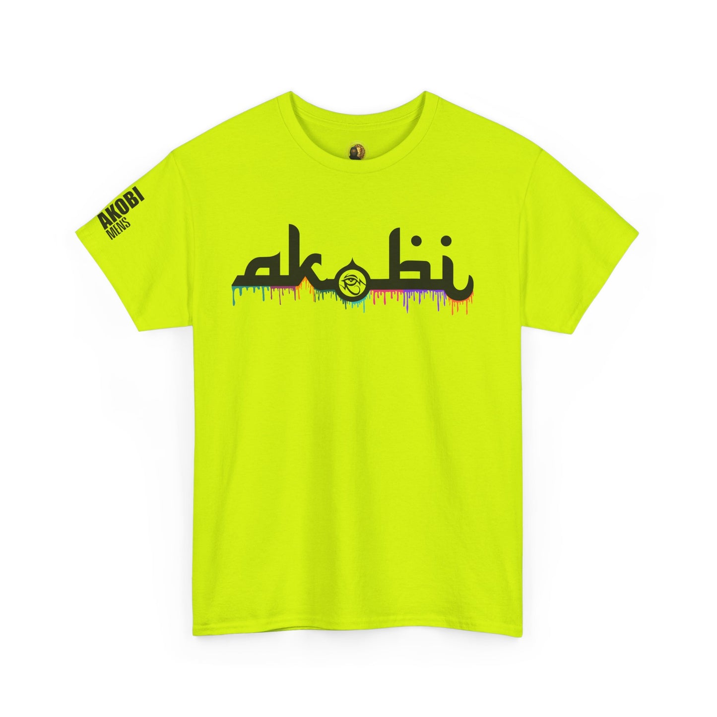 Akobi Signature Logo Paint Drip Tee – Bold, Artistic, Unisex