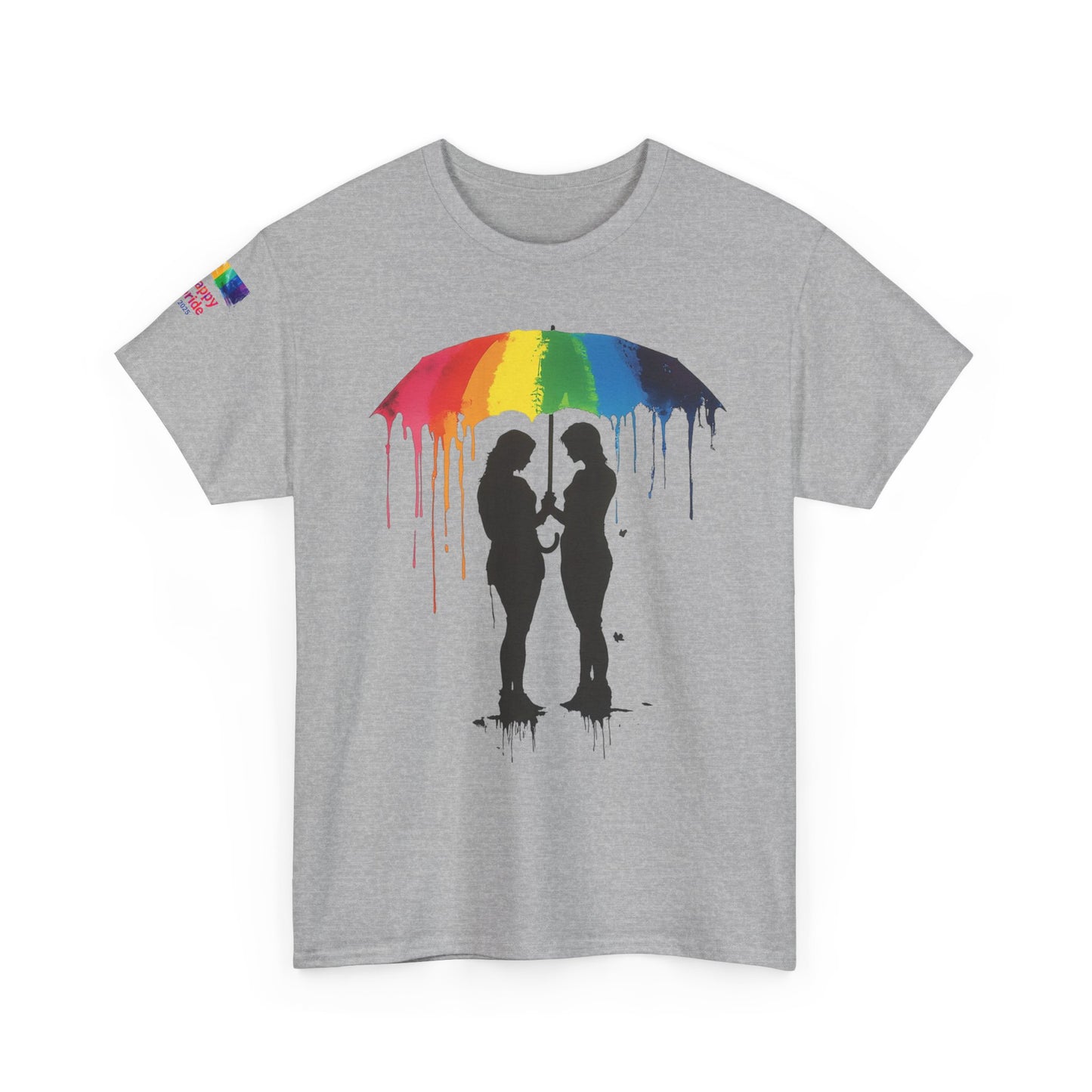 Pride Love Drip Tee – Women’s LGBTQ Street Art Graphic Shirt