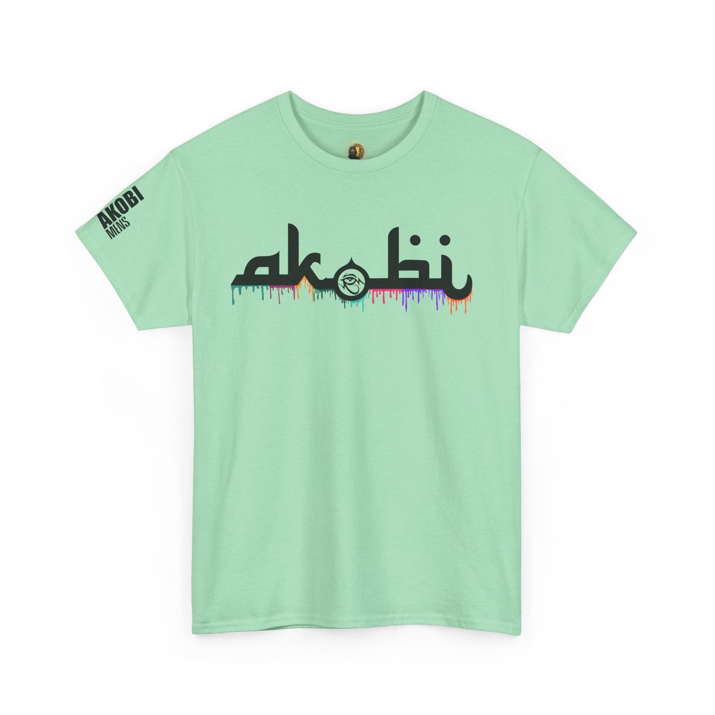 Akobi Signature Logo Paint Drip Tee – Bold, Artistic, Unisex