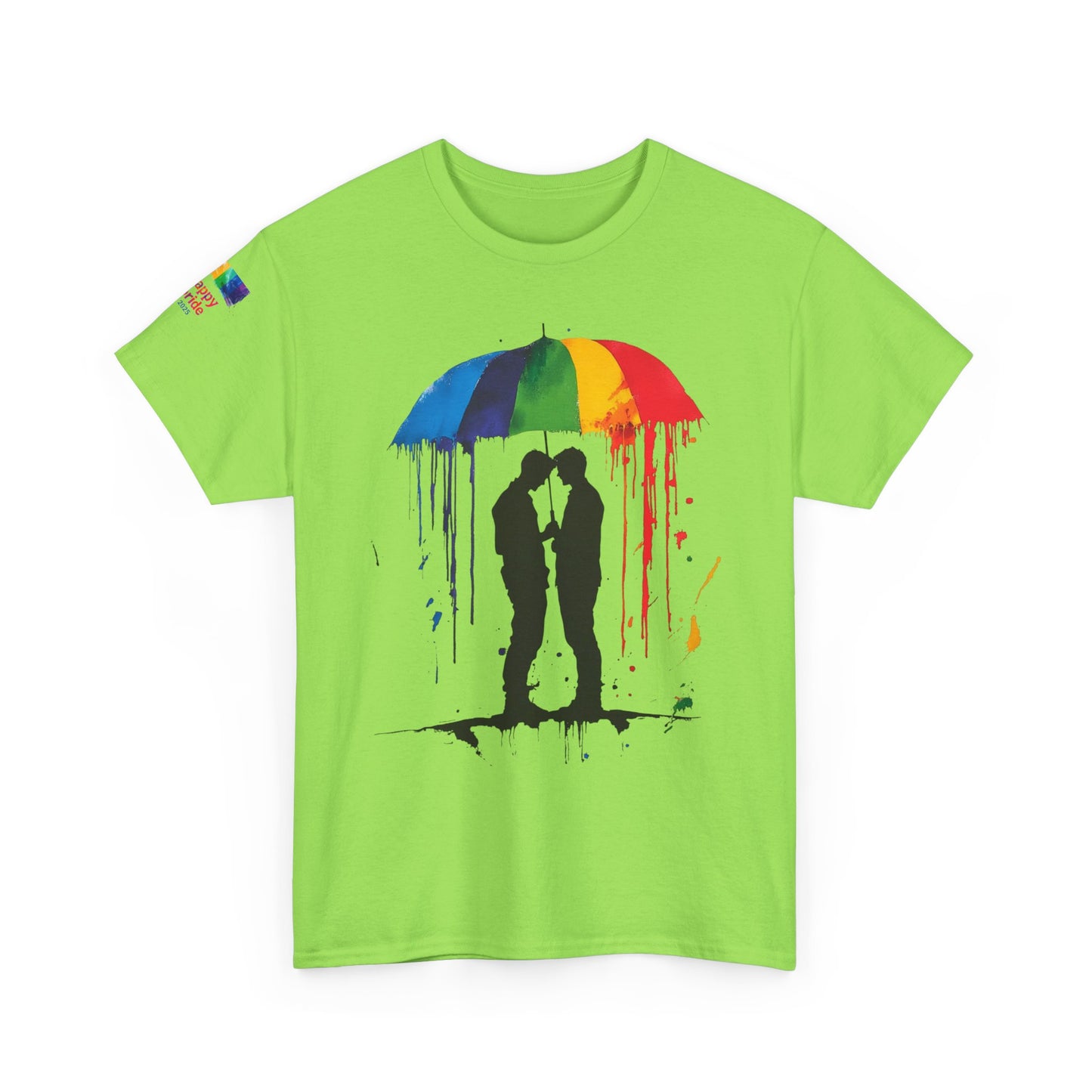 Pride Love Drip Tee – Men's LGBTQ+ Street Art Graphic Shirt
