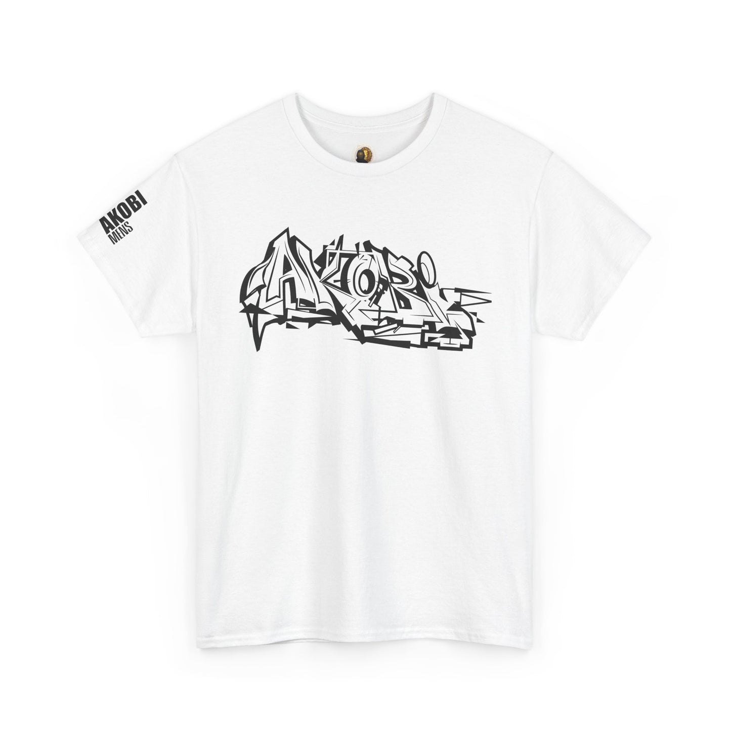 Akobi Old School Street Graffiti Tee – Bold, Artistic, Unisex