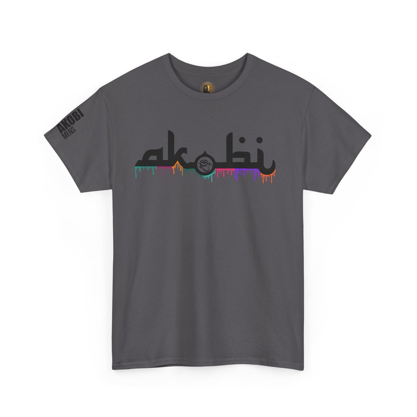 Akobi Signature Logo Paint Drip Tee – Bold, Artistic, Unisex