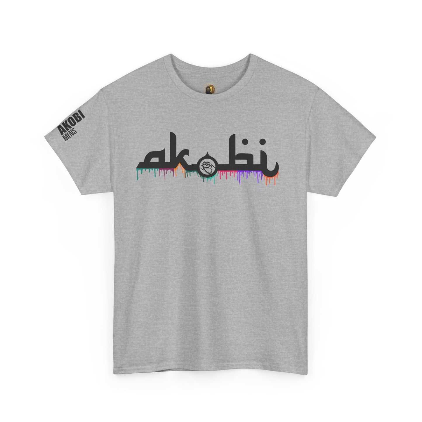 Akobi Signature Logo Paint Drip Tee – Bold, Artistic, Unisex