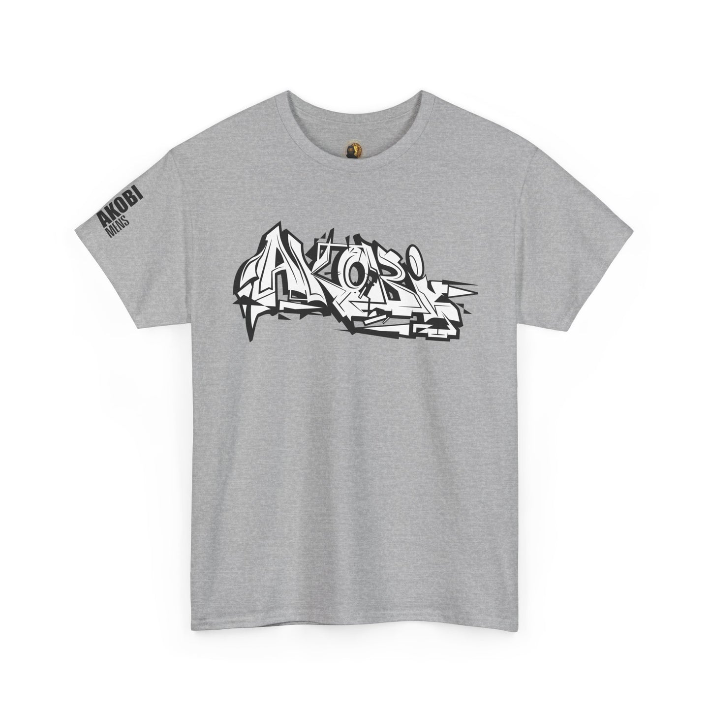 Akobi Old School Street Graffiti Tee – Bold, Artistic, Unisex