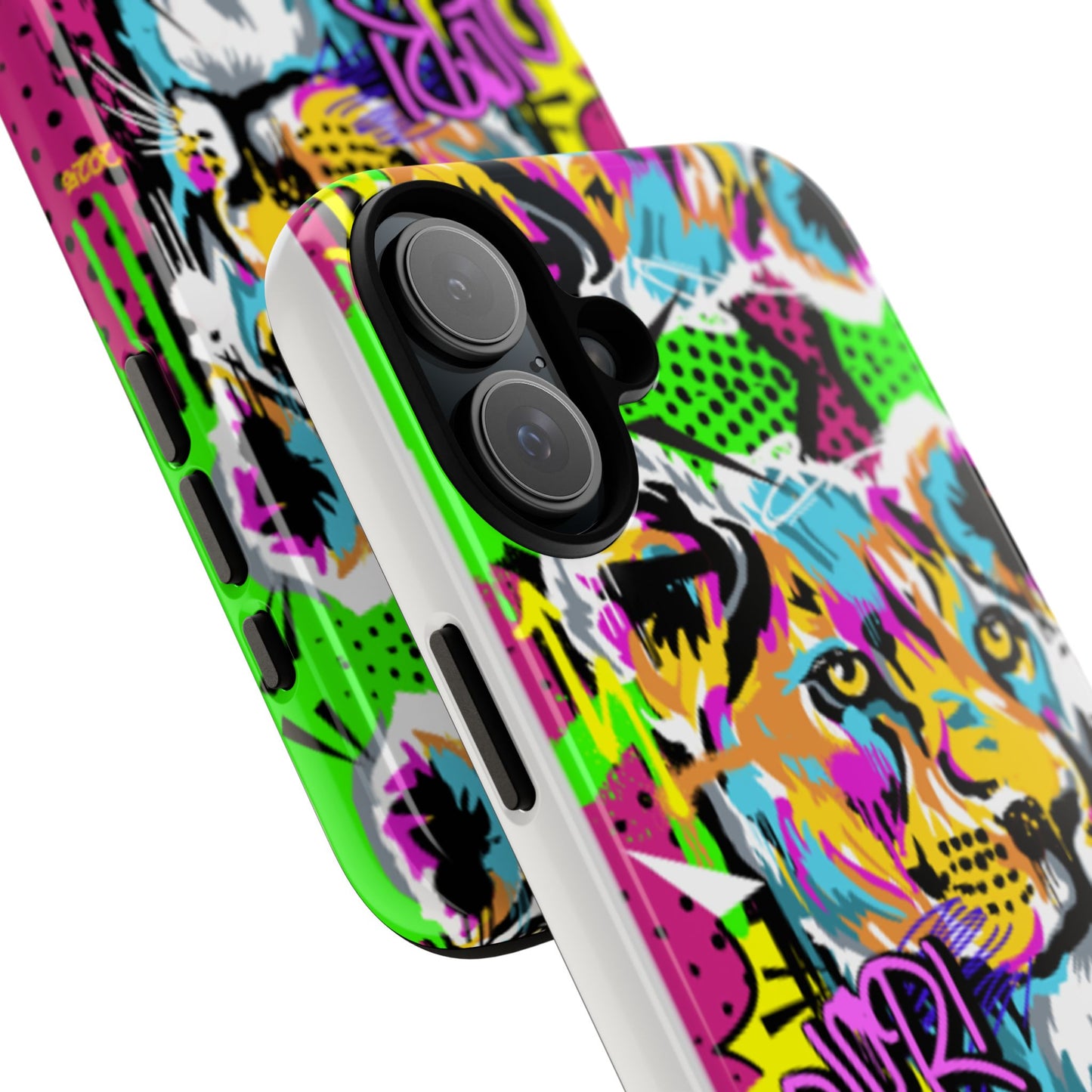 Vibrant Olori Pop Art Lioness Phone Case – iPhone 16 & More Models | Matte or Glossy Finish