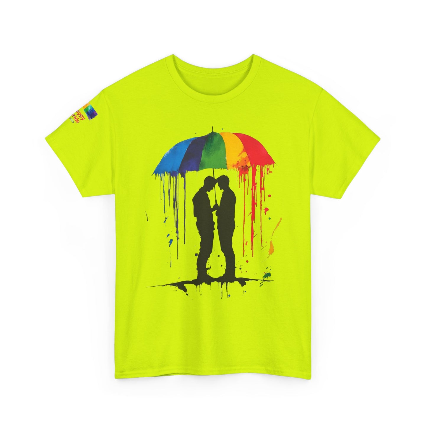 Pride Love Drip Tee – Men's LGBTQ+ Street Art Graphic Shirt