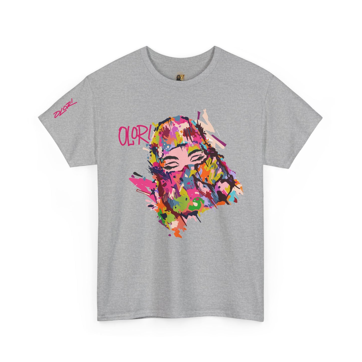 Olori Women's Bright Pop Art T-Shirt – "Veiled Bliss"