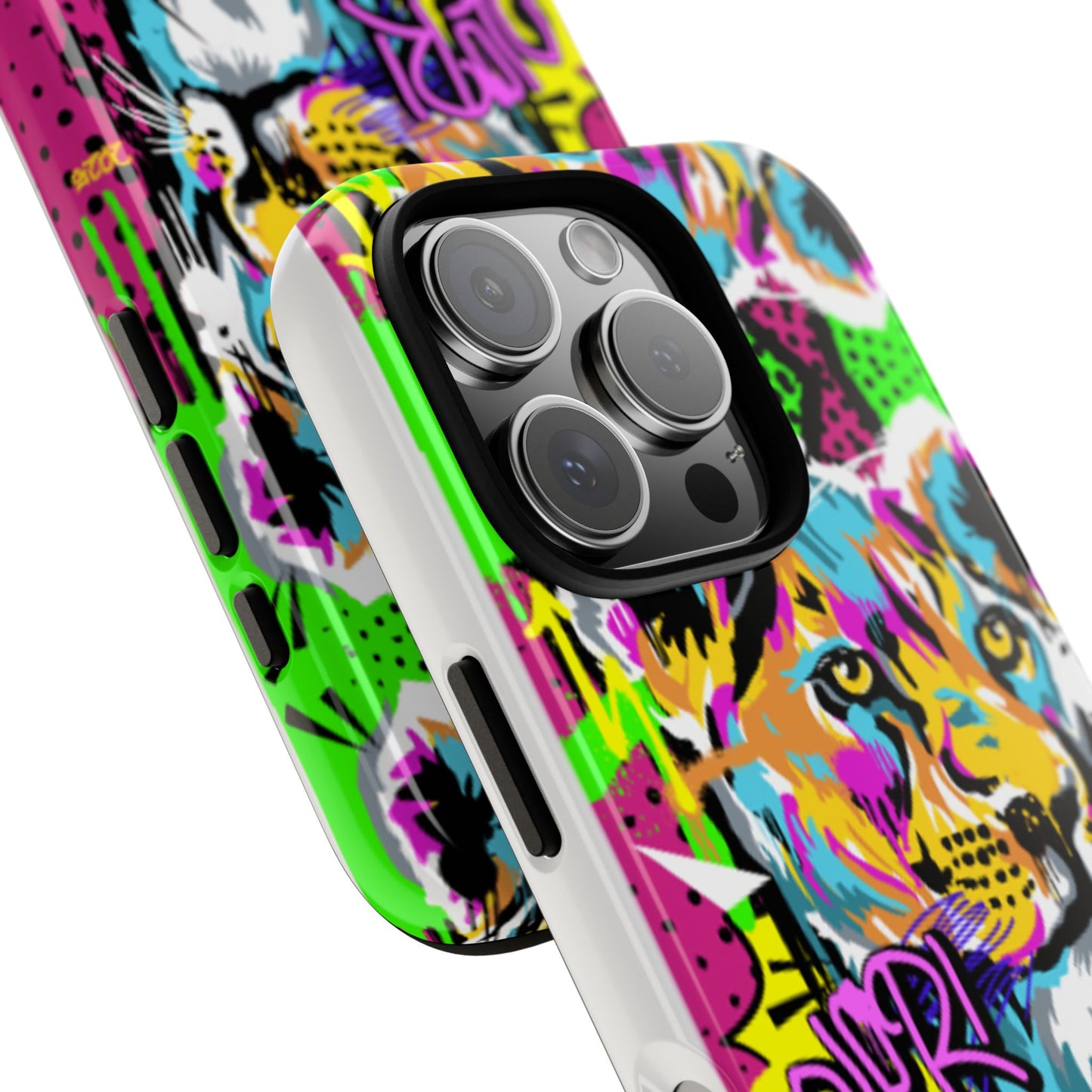 Vibrant Olori Pop Art Lioness Phone Case – iPhone 16 & More Models | Matte or Glossy Finish