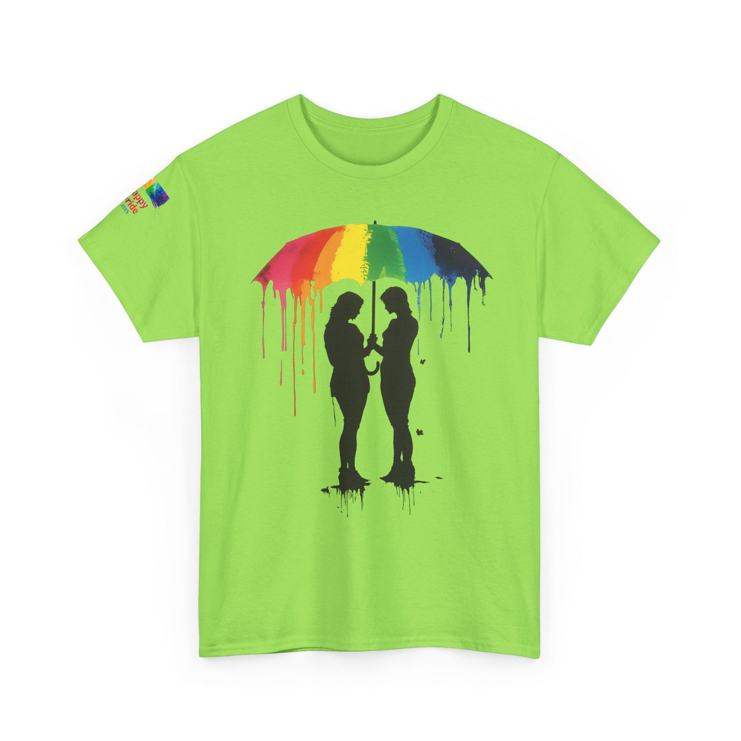 Pride Love Drip Tee – Women’s LGBTQ Street Art Graphic Shirt