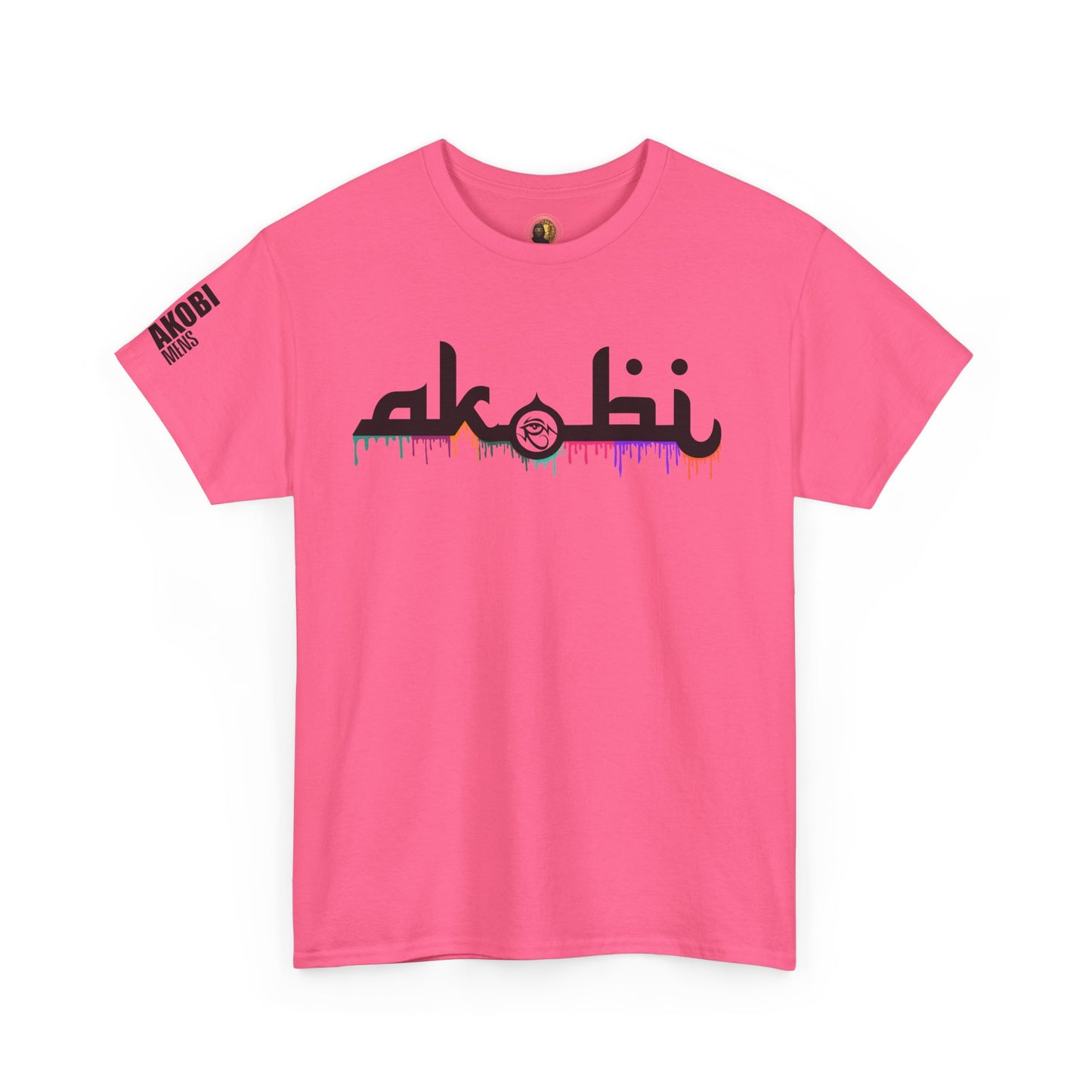 Akobi Signature Logo Paint Drip Tee – Bold, Artistic, Unisex
