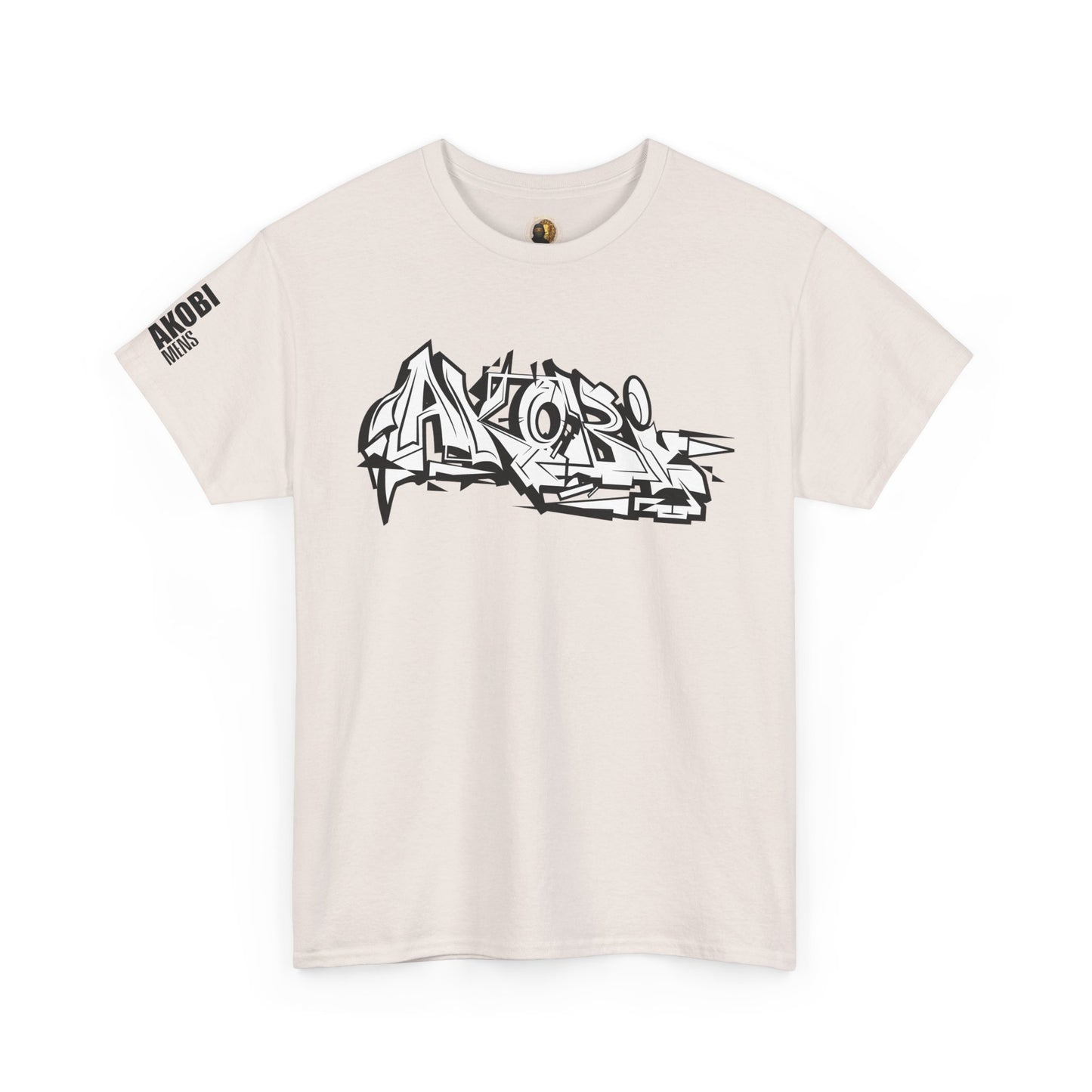 Akobi Old School Street Graffiti Tee – Bold, Artistic, Unisex