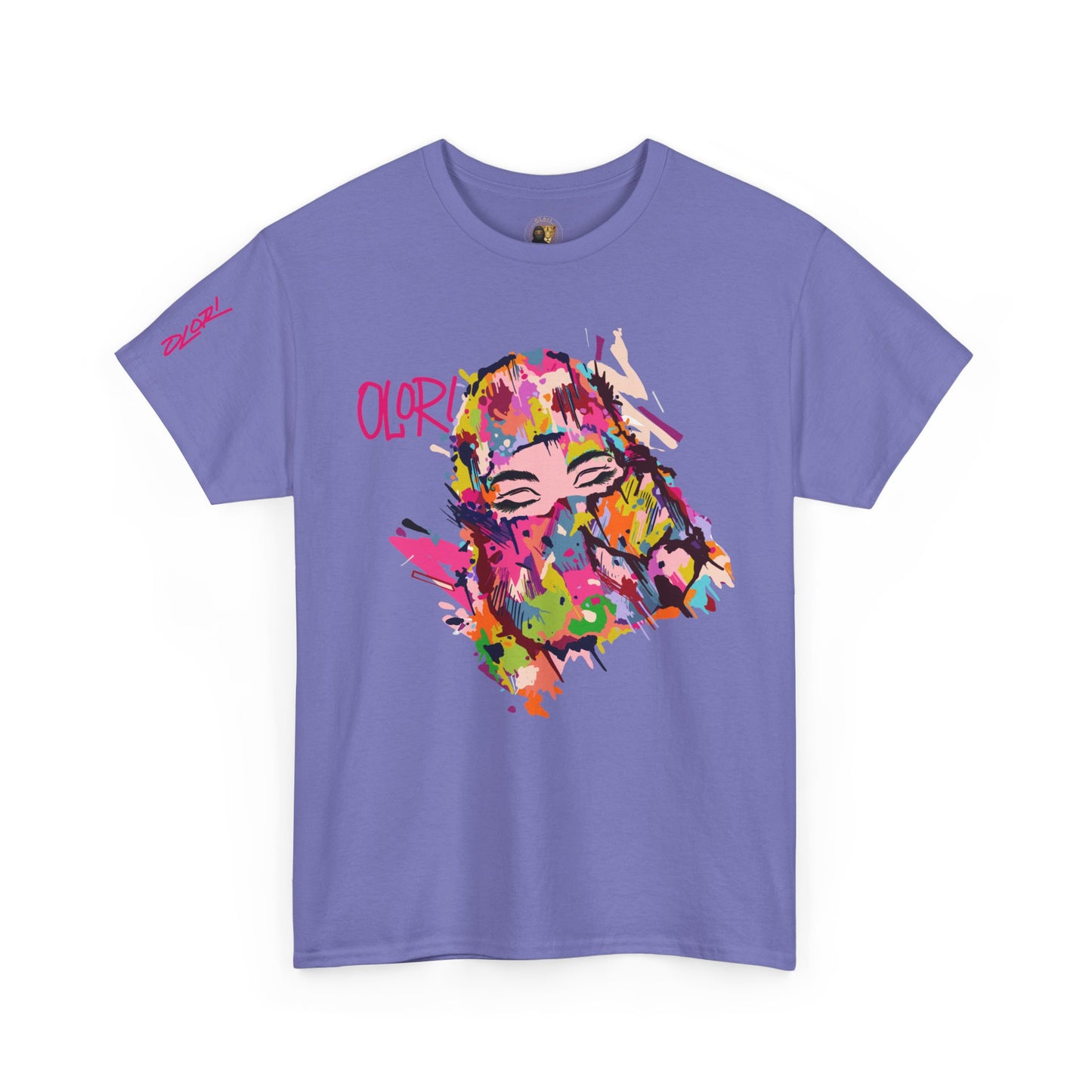 Olori Women's Bright Pop Art T-Shirt – "Veiled Bliss"