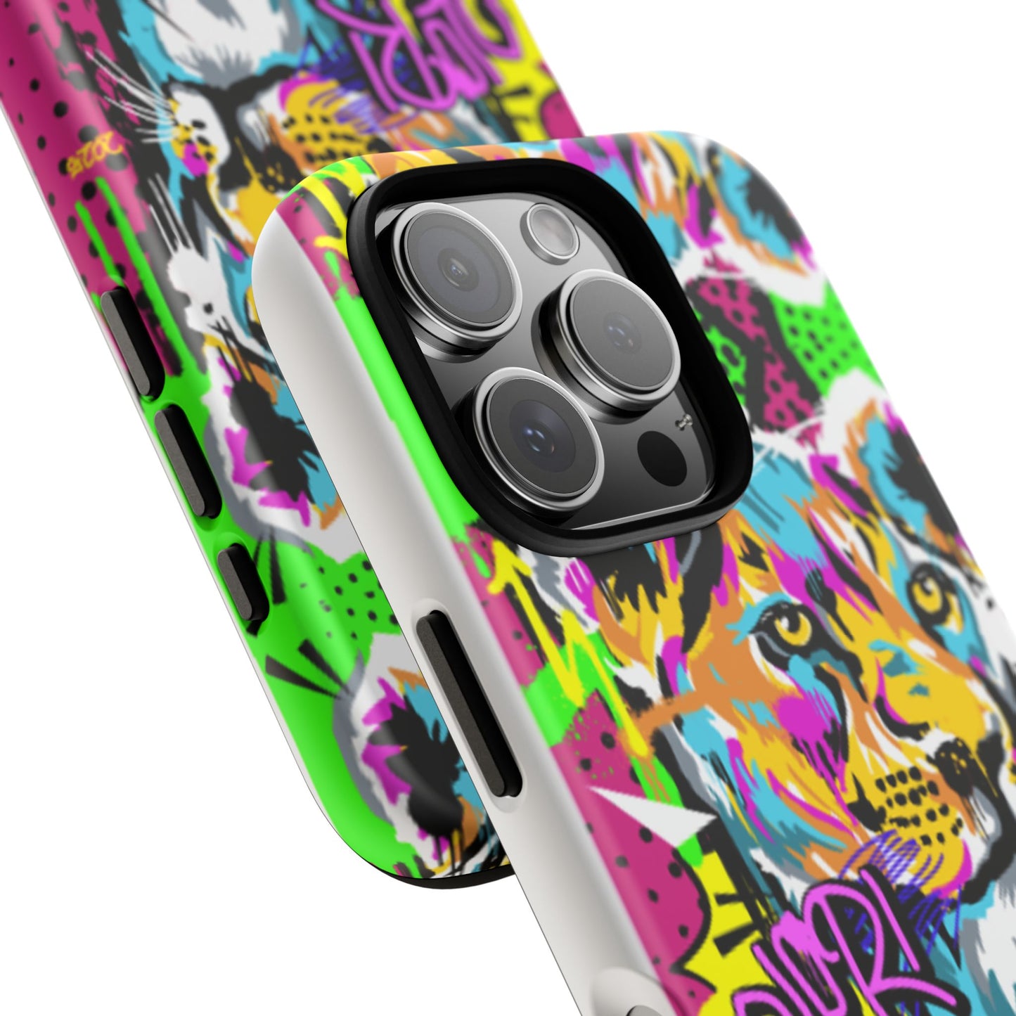Vibrant Olori Pop Art Lioness Phone Case – iPhone 16 & More Models | Matte or Glossy Finish