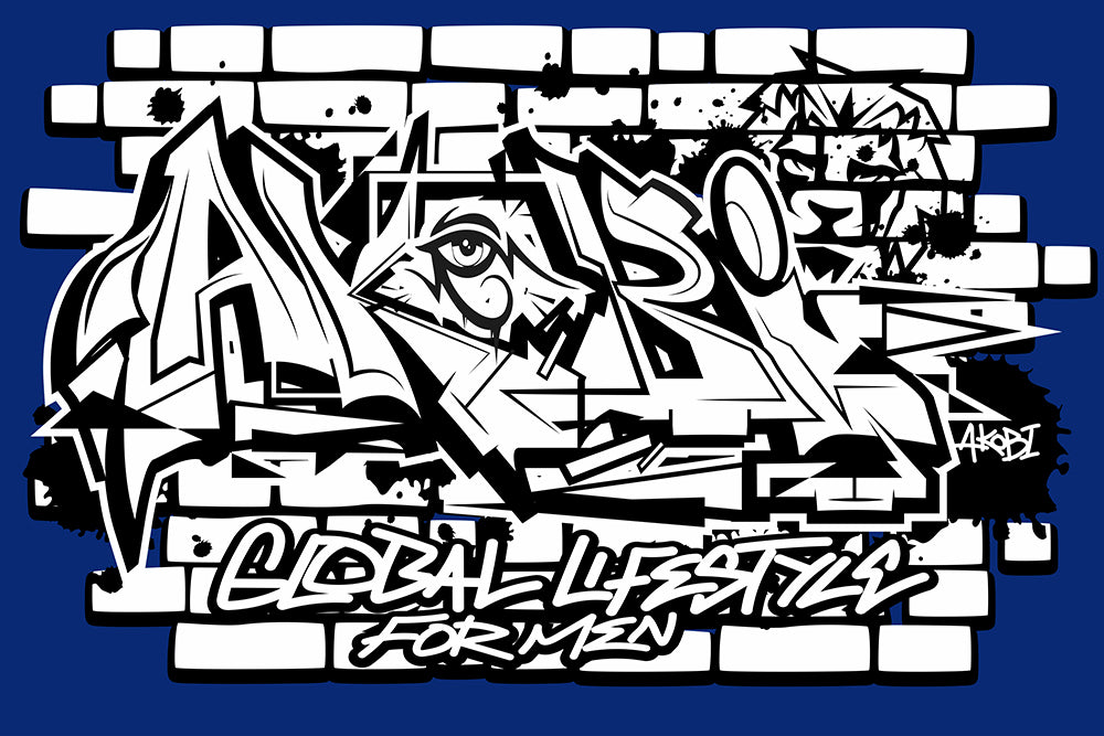 Akobi Graffiti Print  Hooded Tracksuit