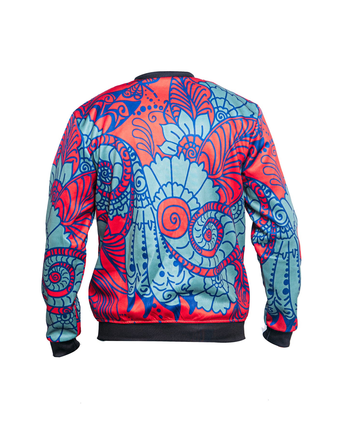 Akobi Primary Color Red Blue Turq Floral Tracksuit