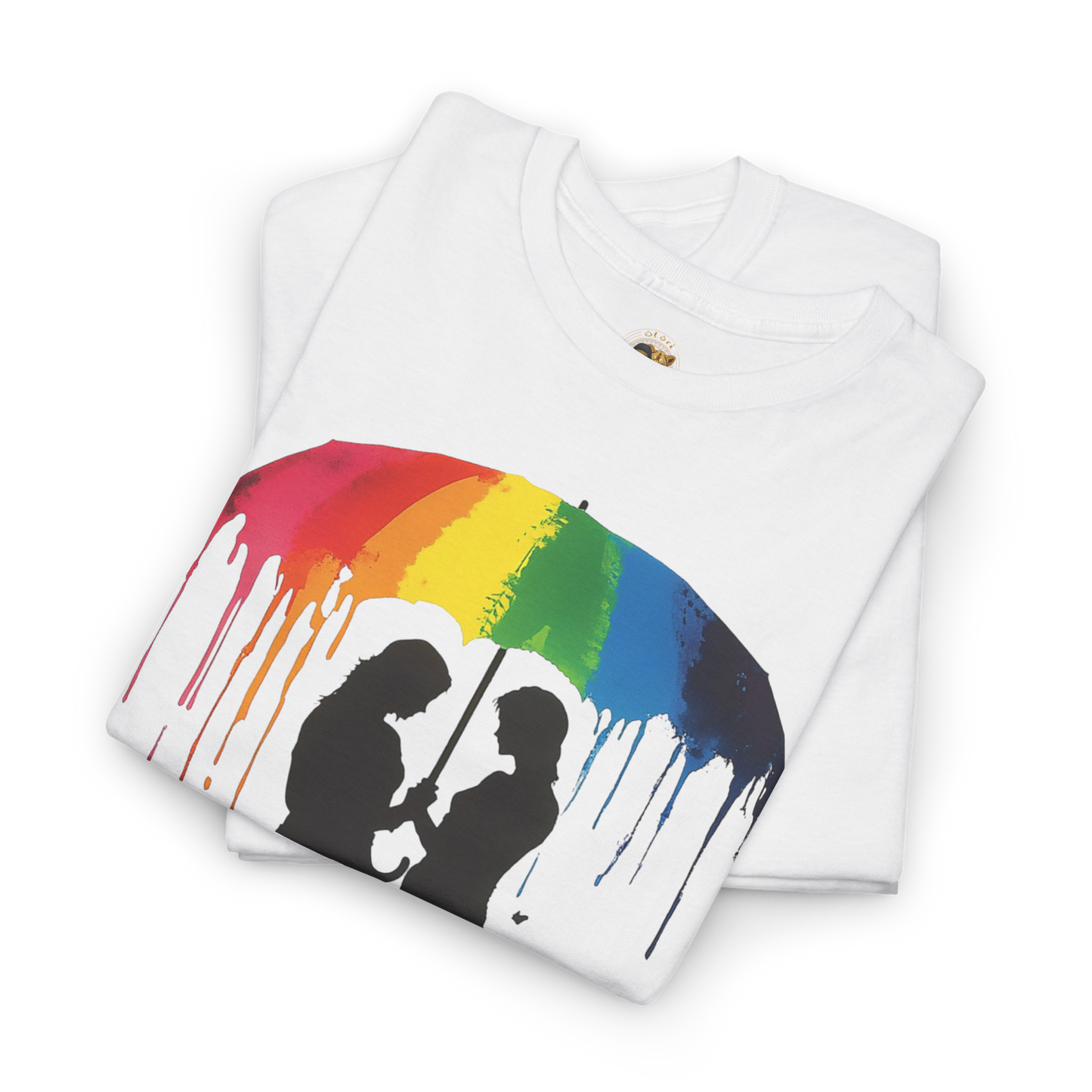Pride Love Drip Tee – Women’s LGBTQ Street Art Graphic Shirt