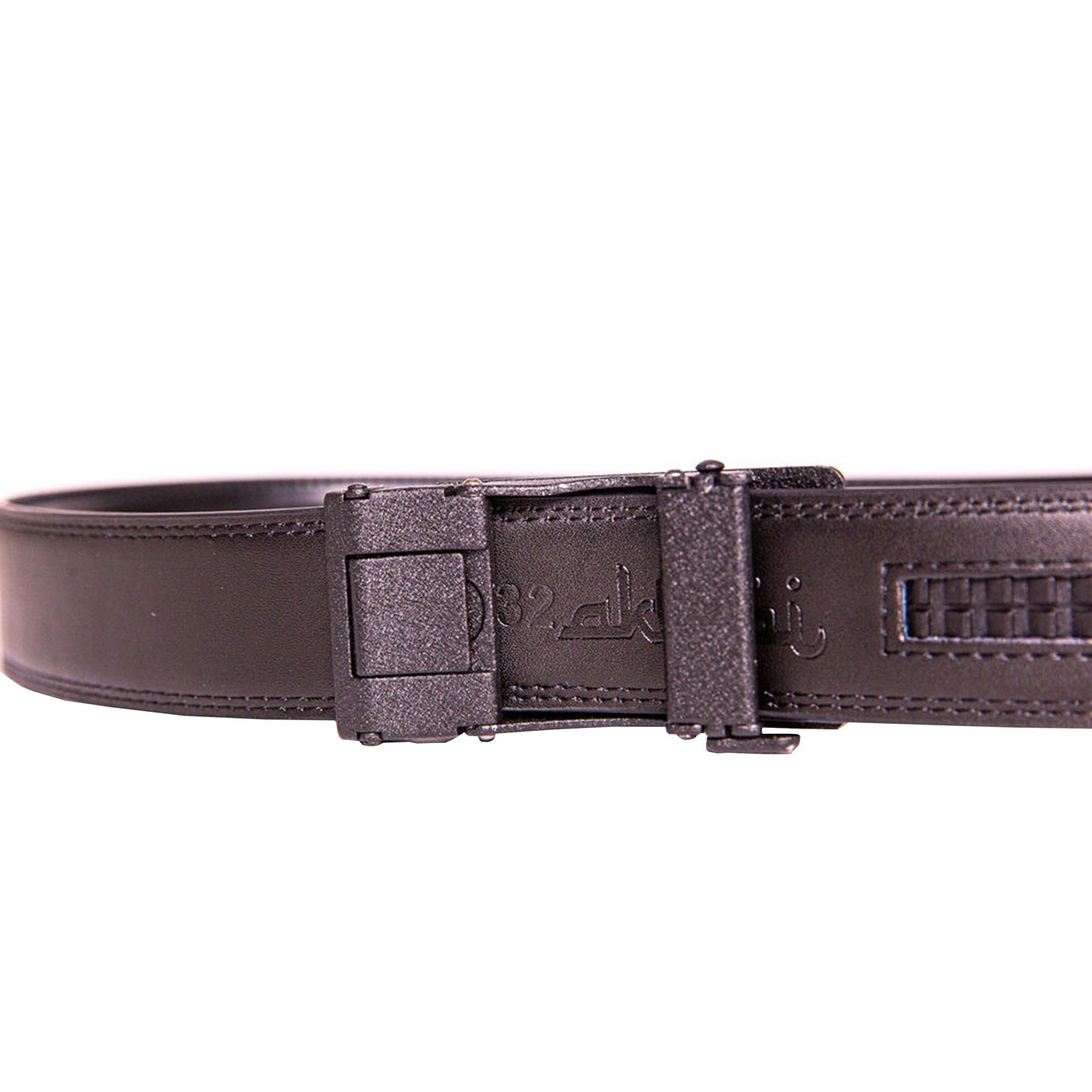 Akobi Logo Slide Lock Leather Belt 2 colors