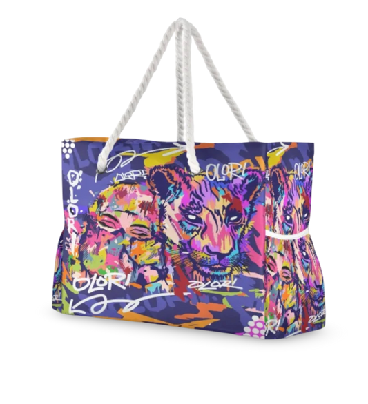 Olori Graffiti Pop Art Oversized Beach Bag