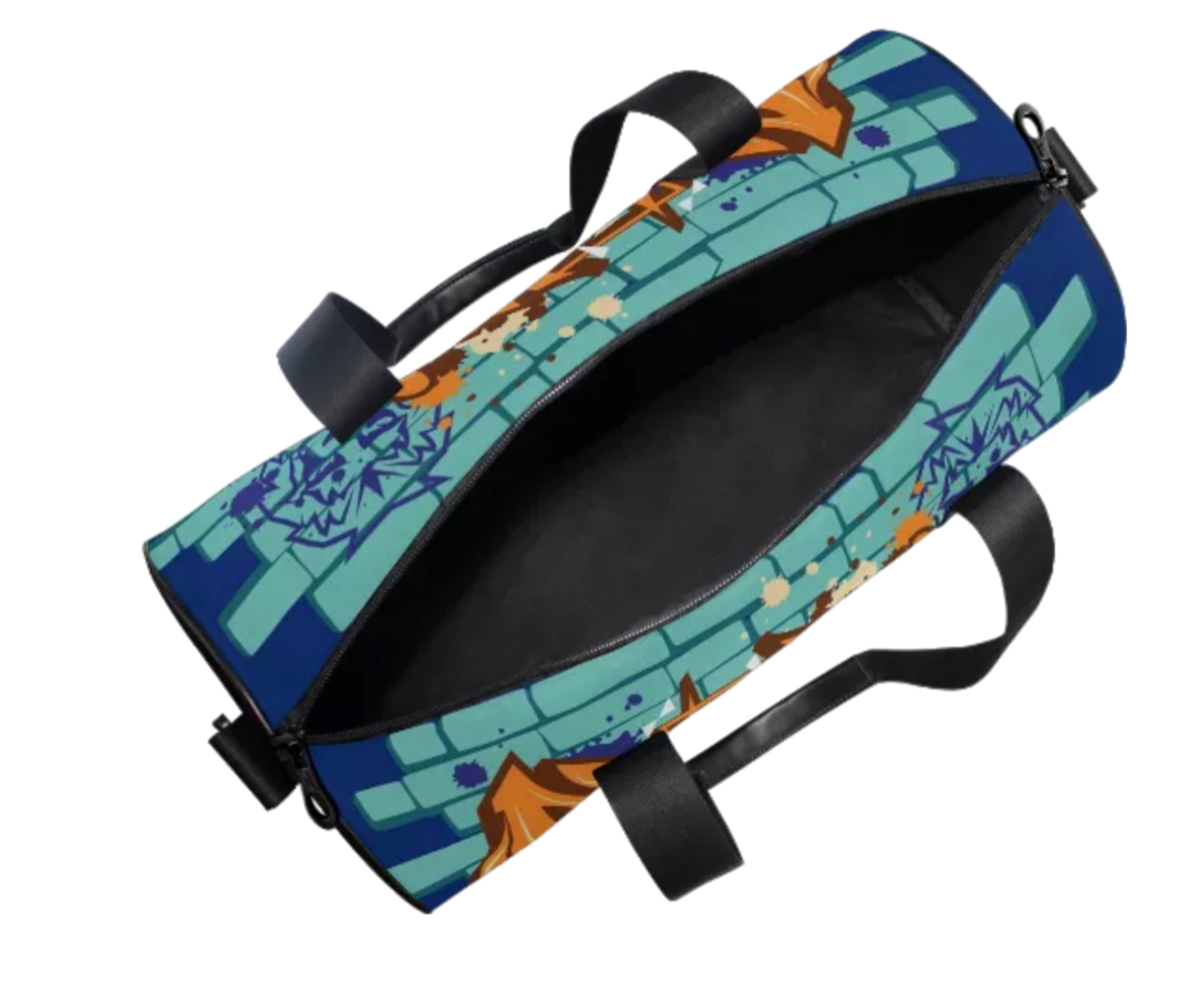 Global Lifestyle  Street Chic  Graffiti Wall Print Duffle Bag