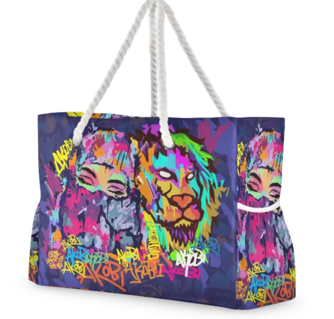 Olori Graffiti Pop Art Oversized Beach Bag
